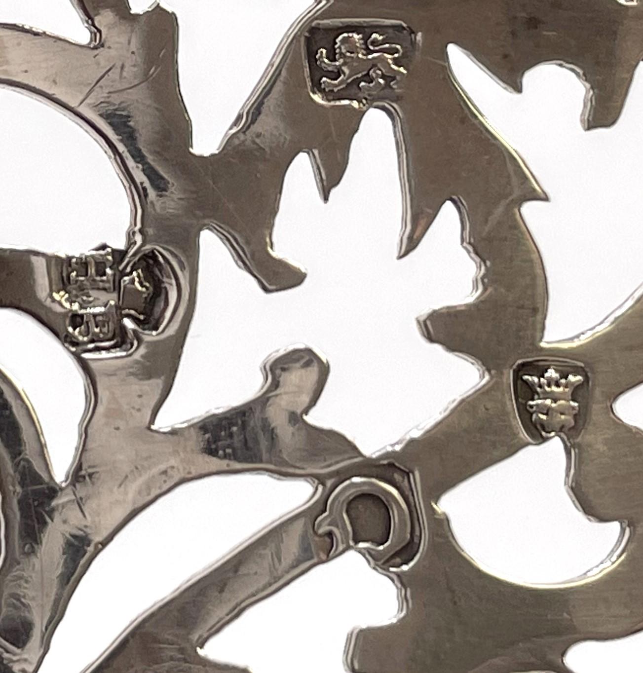 Hester Bateman(?) Sterling Silber 1770 Korb Schale aus Georgian Era im Angebot 3