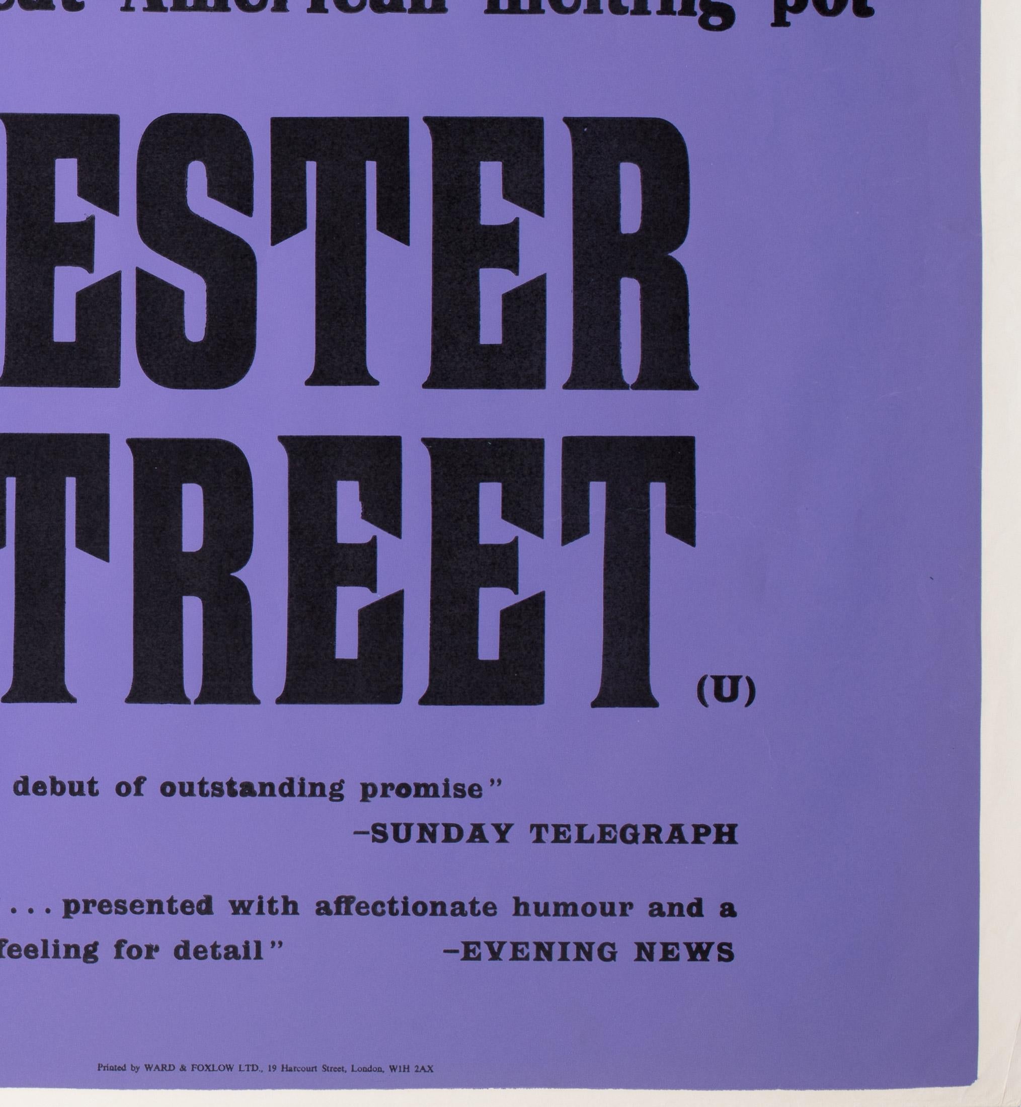 HESTER STREET 1975 London UK Quad Film Movie Poster, Strausfeld For Sale 2