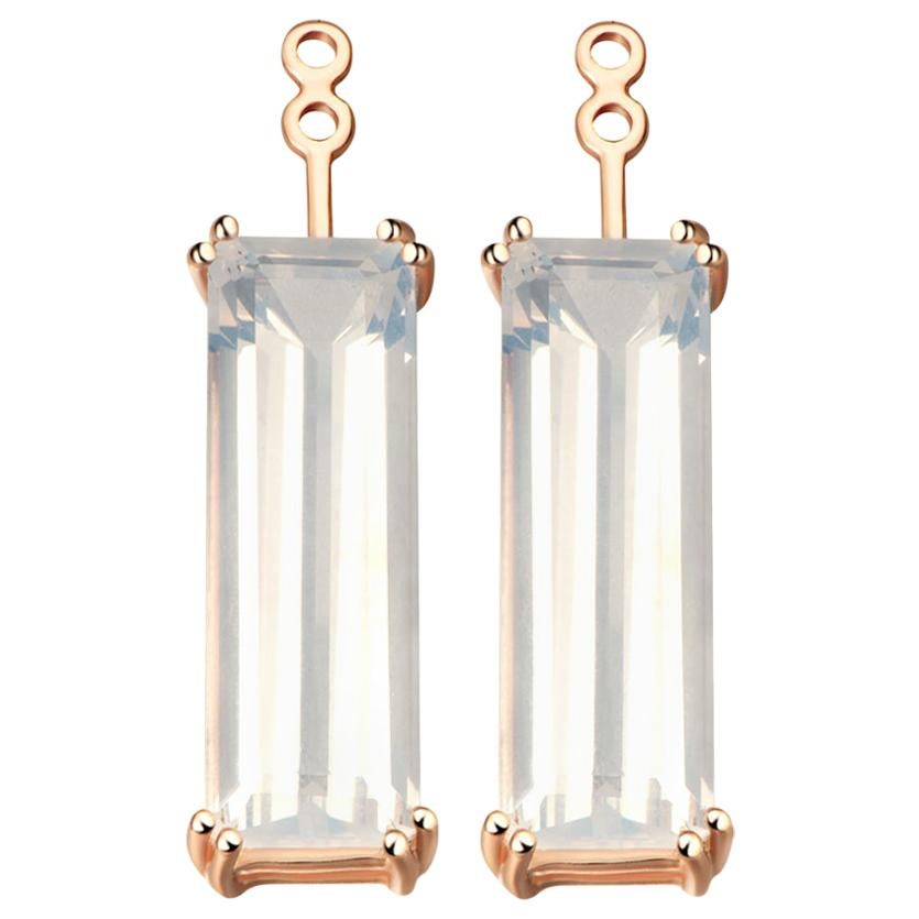 Hestia Modern Sunflower Quartz Gemstone Marilyn Earring Extenders For Sale