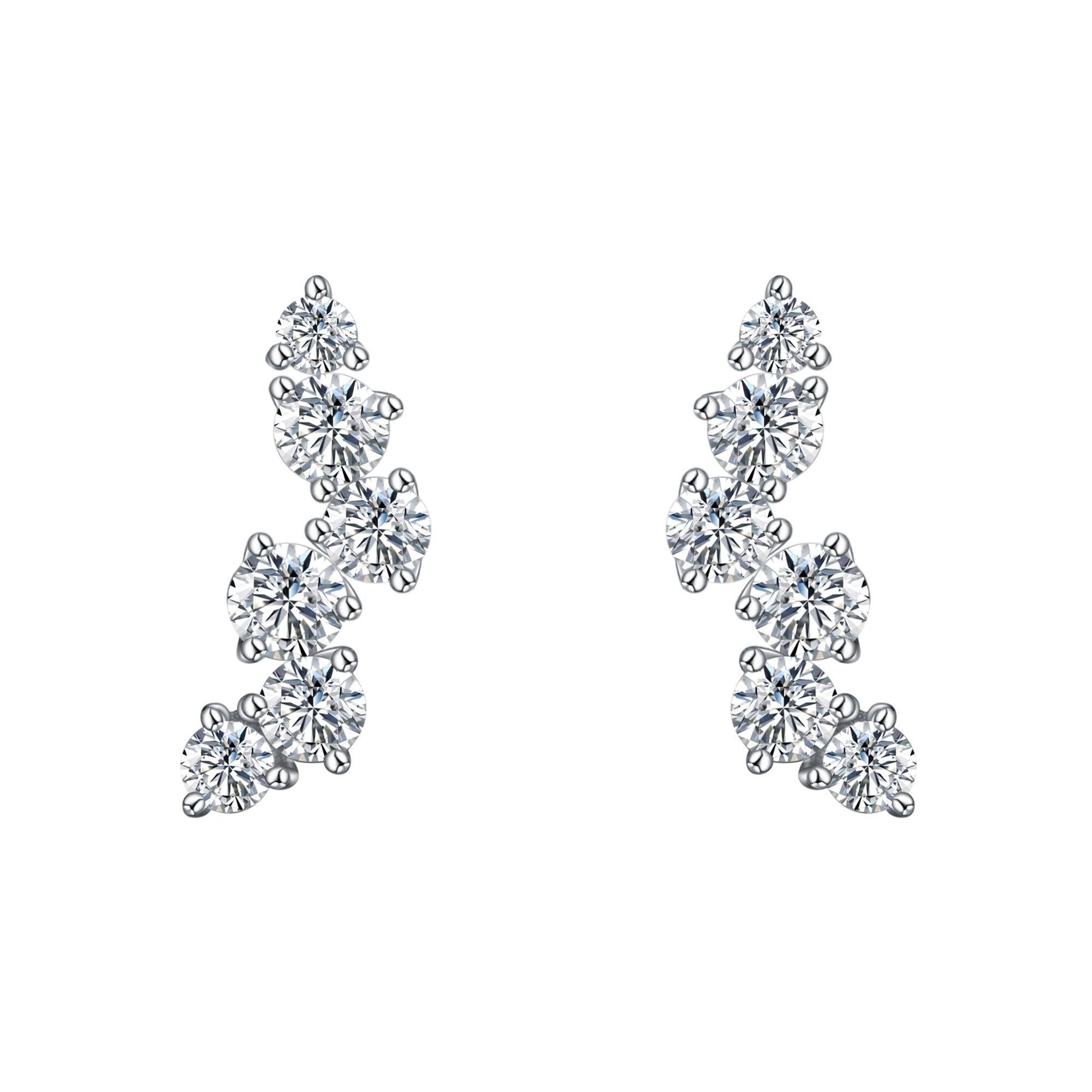 18K White Gold Diamond Cluster Earrings, 0.5 inches.
Gold Weight: 2.30
Diamonds Carats: 0.566
Diamonds Color: G
Diamonds Clarity: VS
Hestia Jewels

Modern diamond cluster earrings, ideal for everyday, evening, or bridal and alternative wedding.

THE