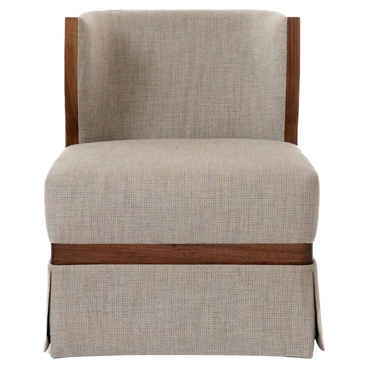 Chaise tournante à jupe Heston