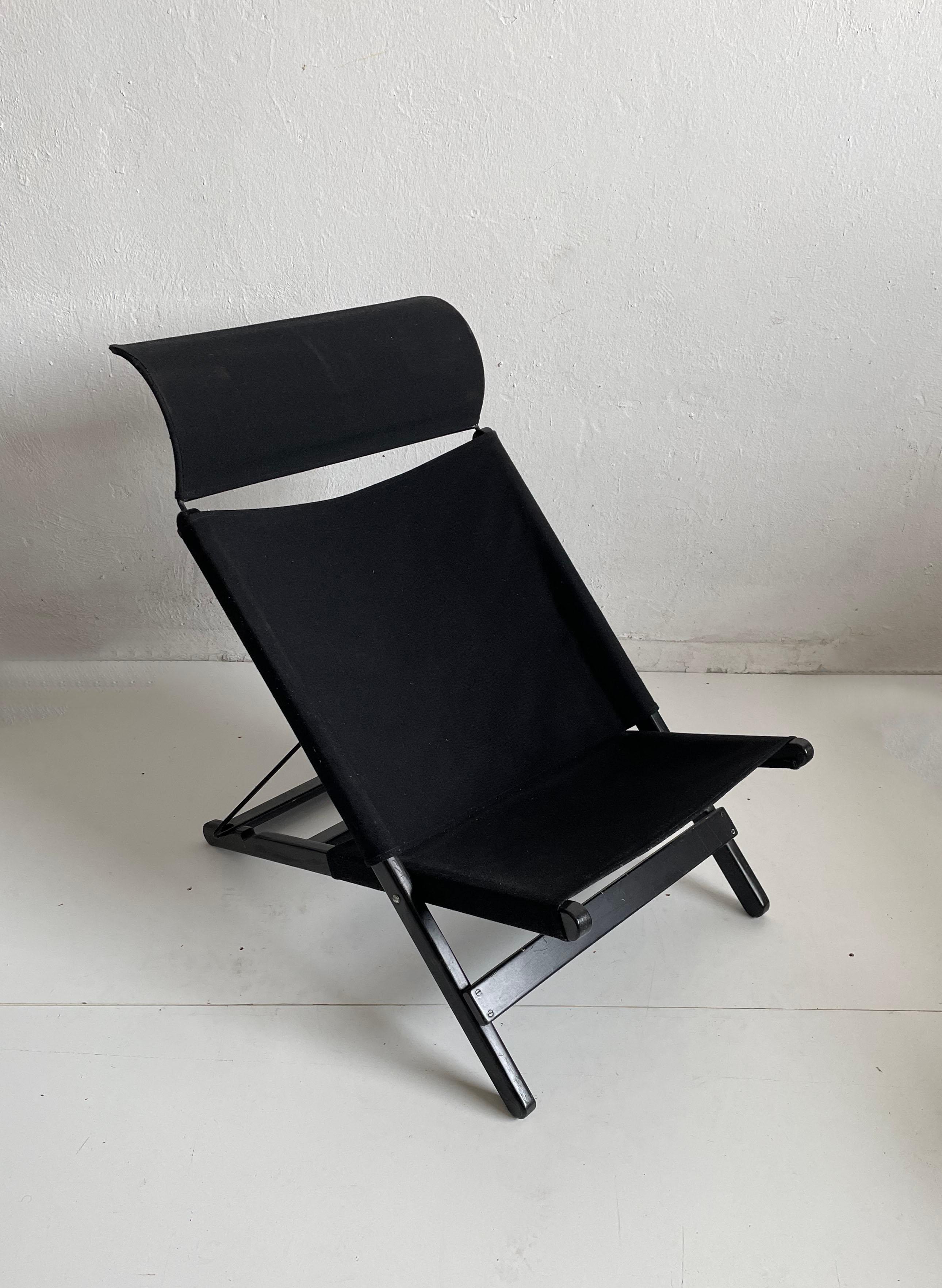Hestra Postmodern Folding Lounge Chair by Tord Björklund for IKEA, Sweden 1990s For Sale 1