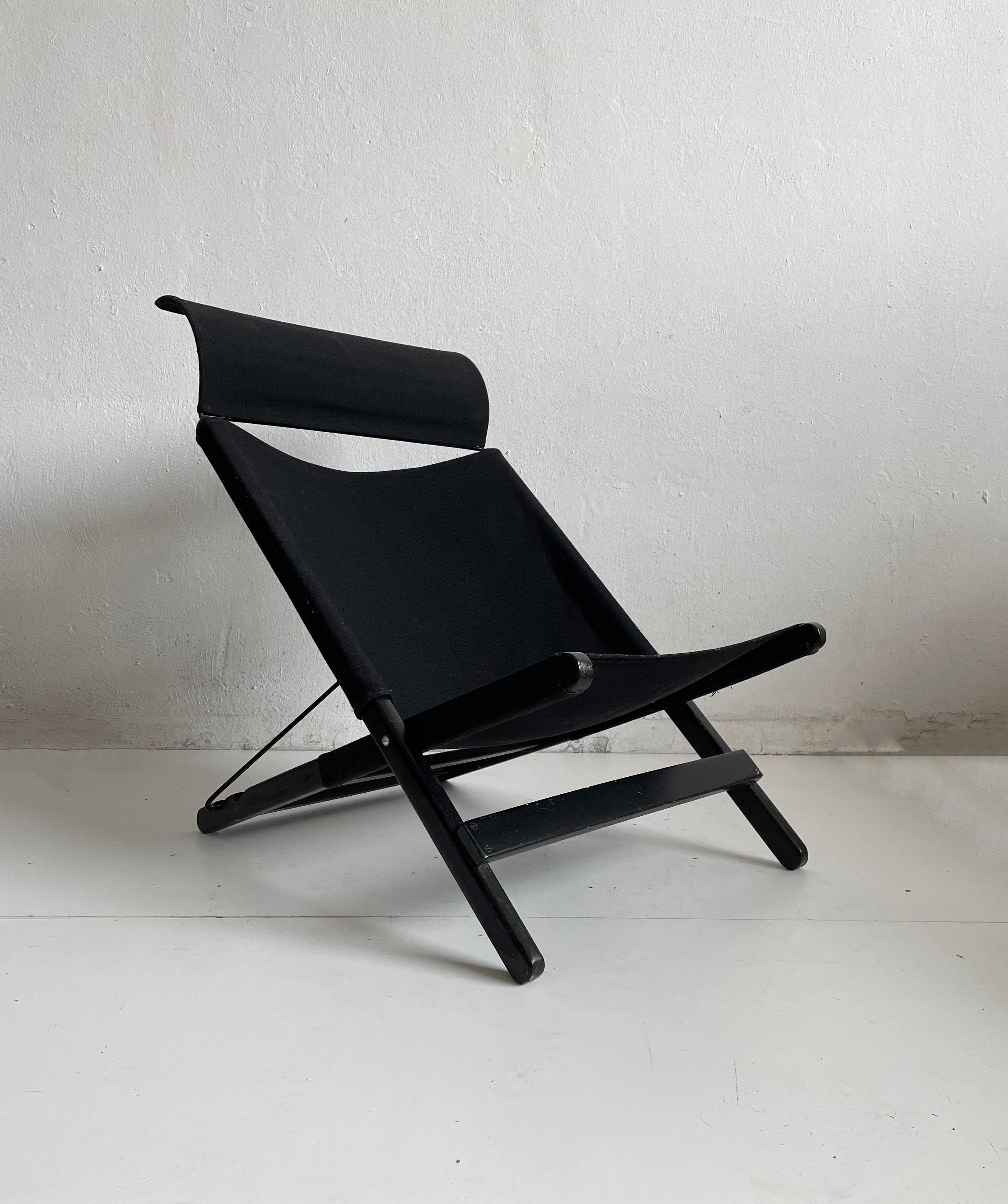Hestra Postmodern Folding Lounge Chair by Tord Björklund for IKEA, Sweden 1990s For Sale 2