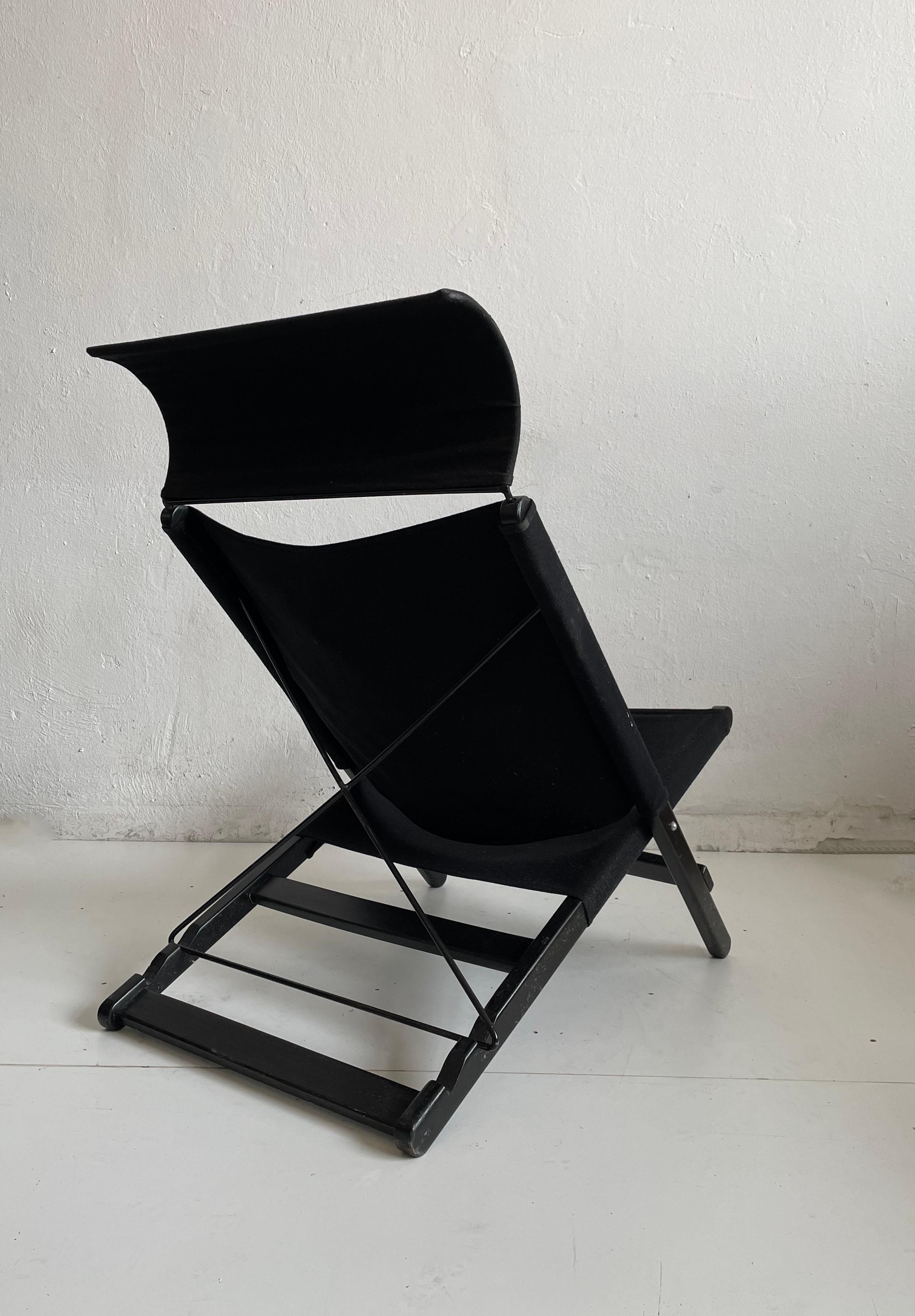 Swedish Hestra Postmodern Folding Lounge Chair by Tord Björklund for IKEA, Sweden 1990s For Sale