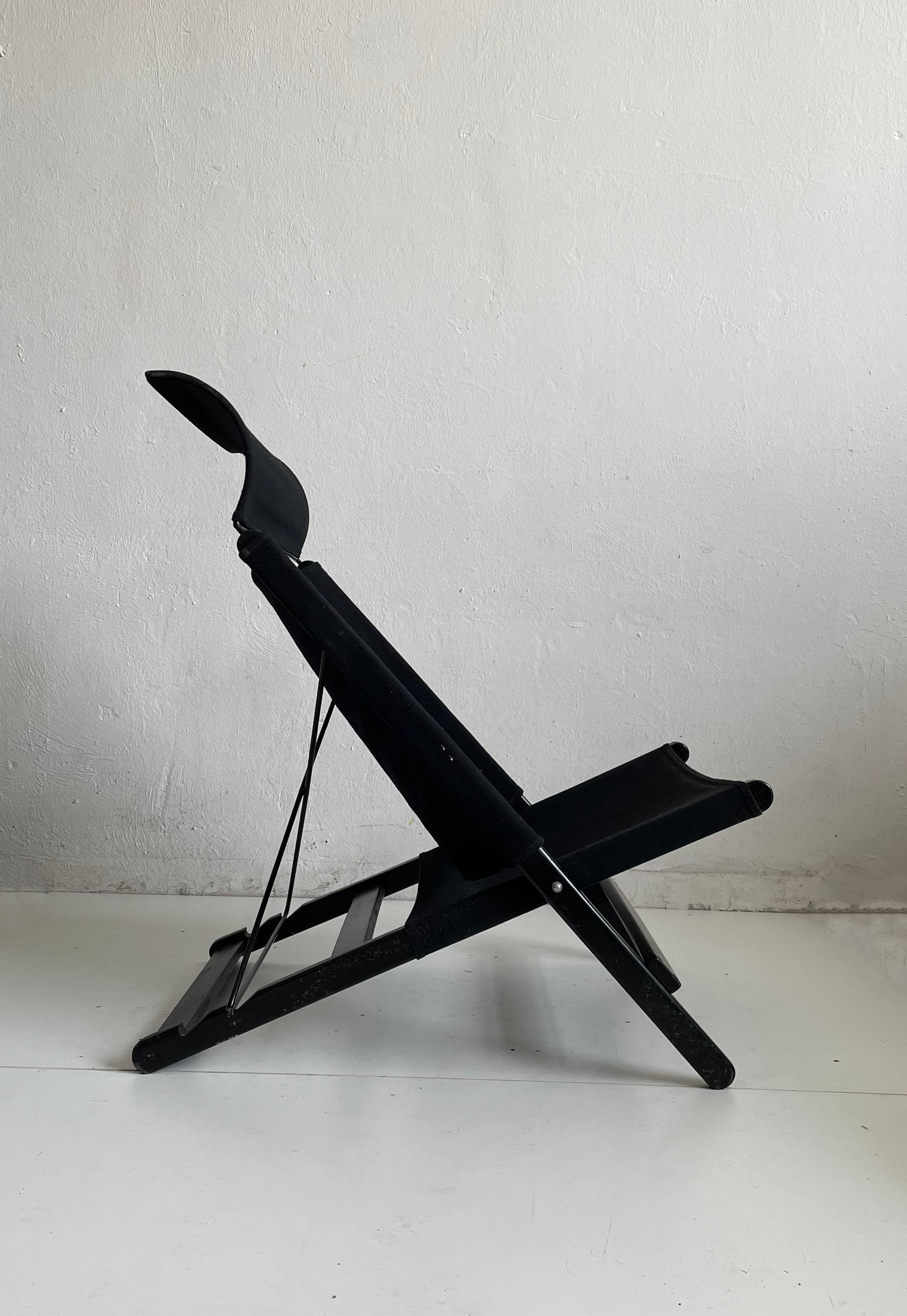 Hestra Postmodern Folding Lounge Chair by Tord Björklund for IKEA, Sweden 1990s In Good Condition For Sale In Zagreb, HR