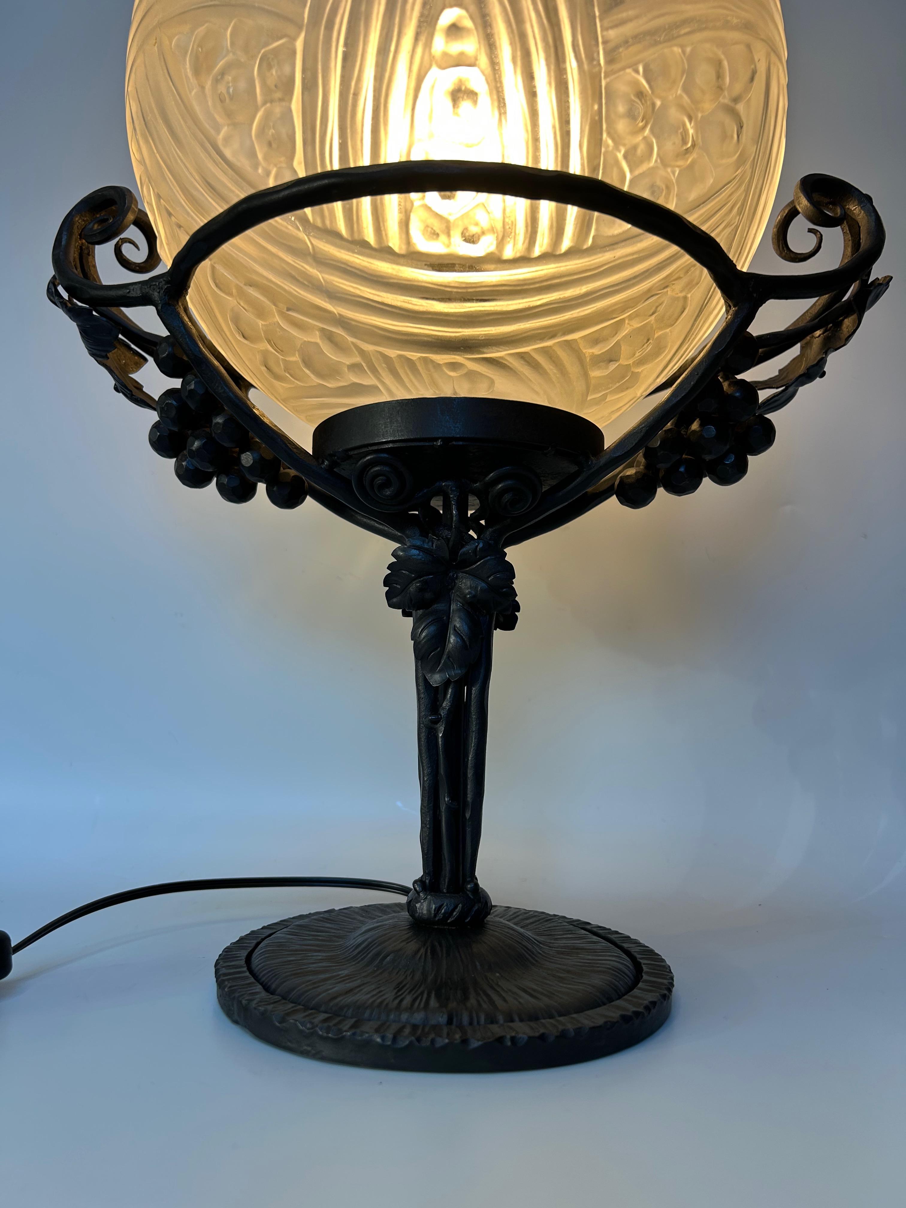 Hettier and Vincent Art Deco Lamp 4