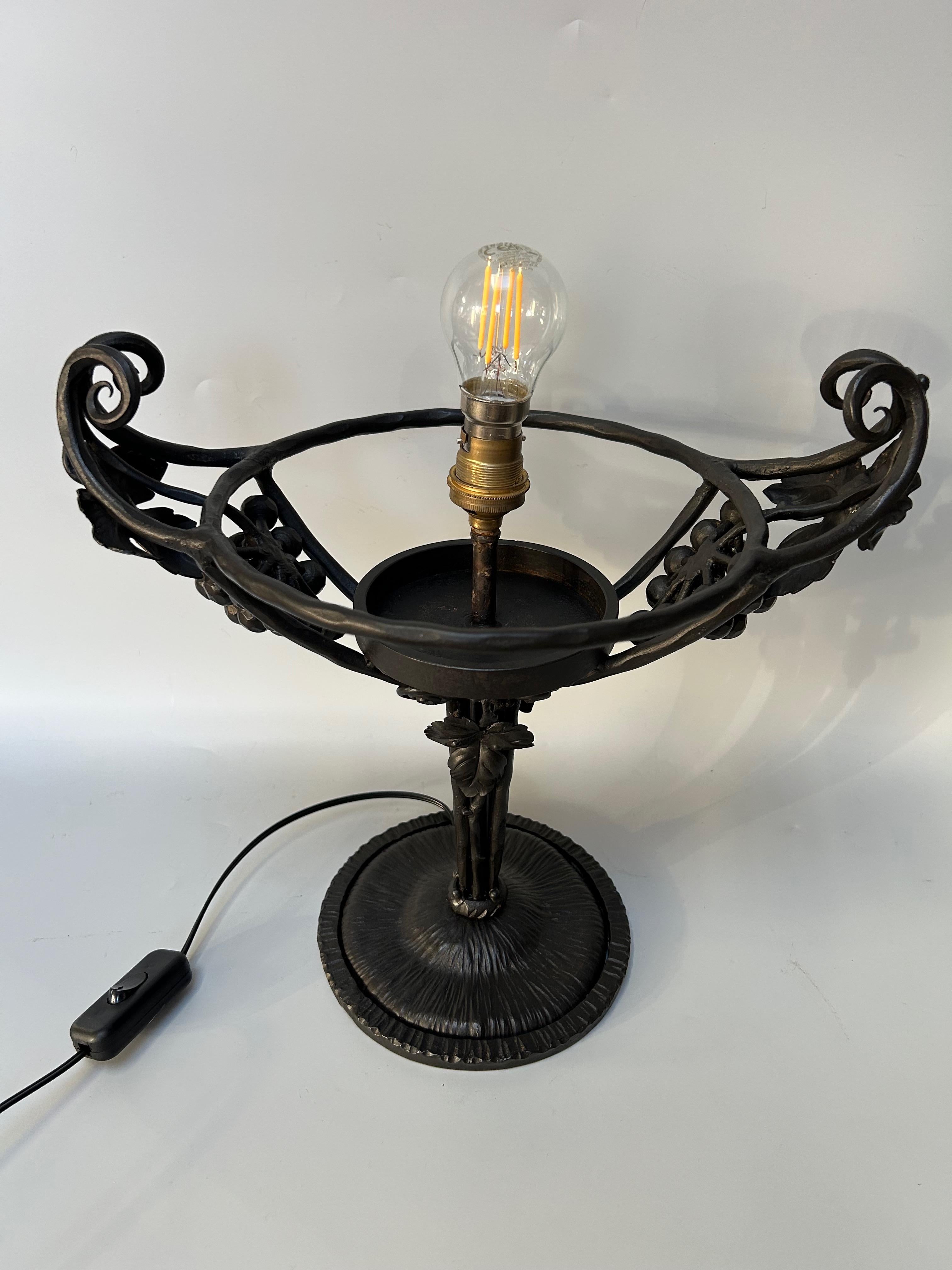 20th Century Hettier and Vincent Art Deco Lamp