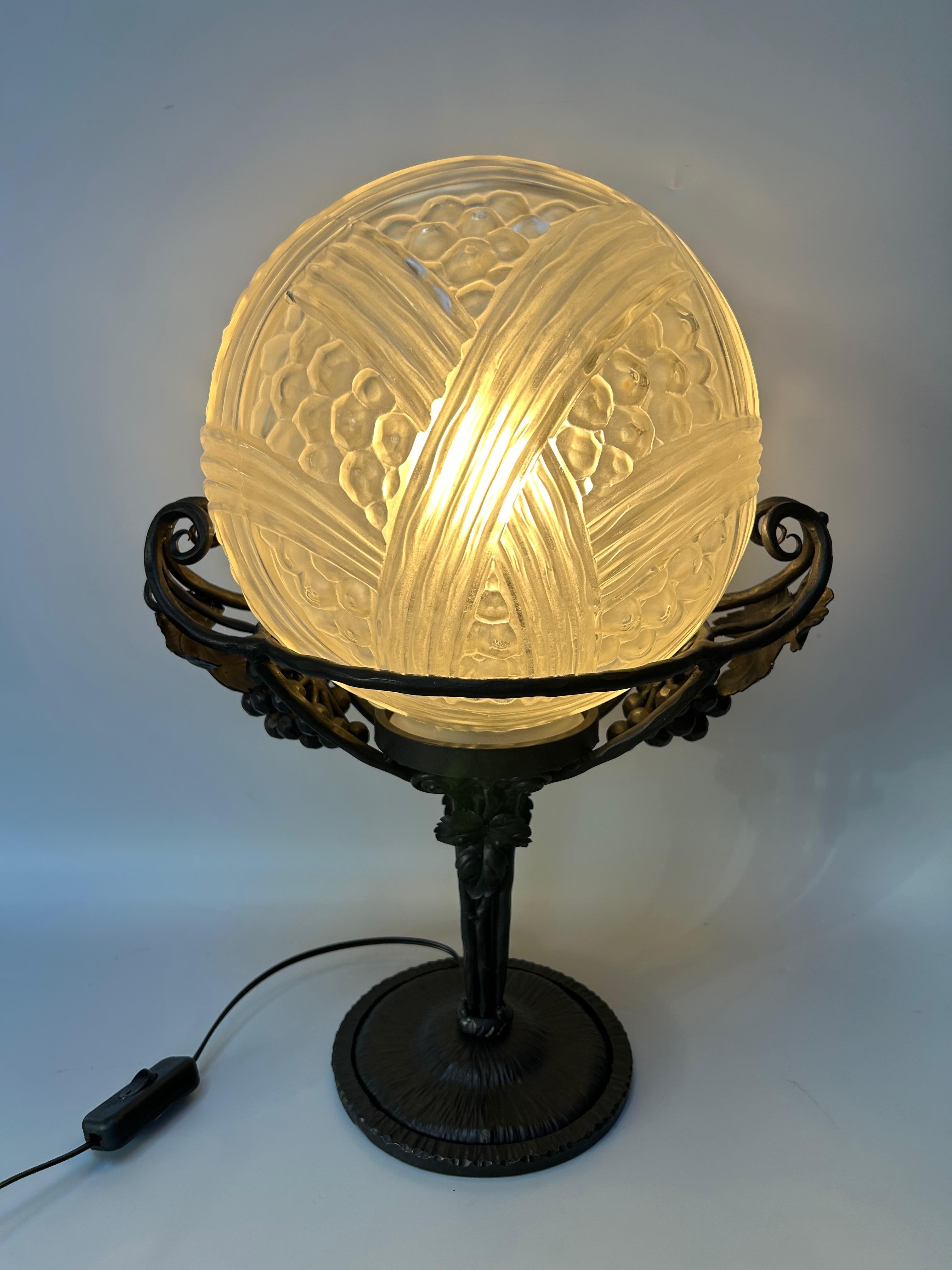 Hettier and Vincent Art Deco Lamp 1