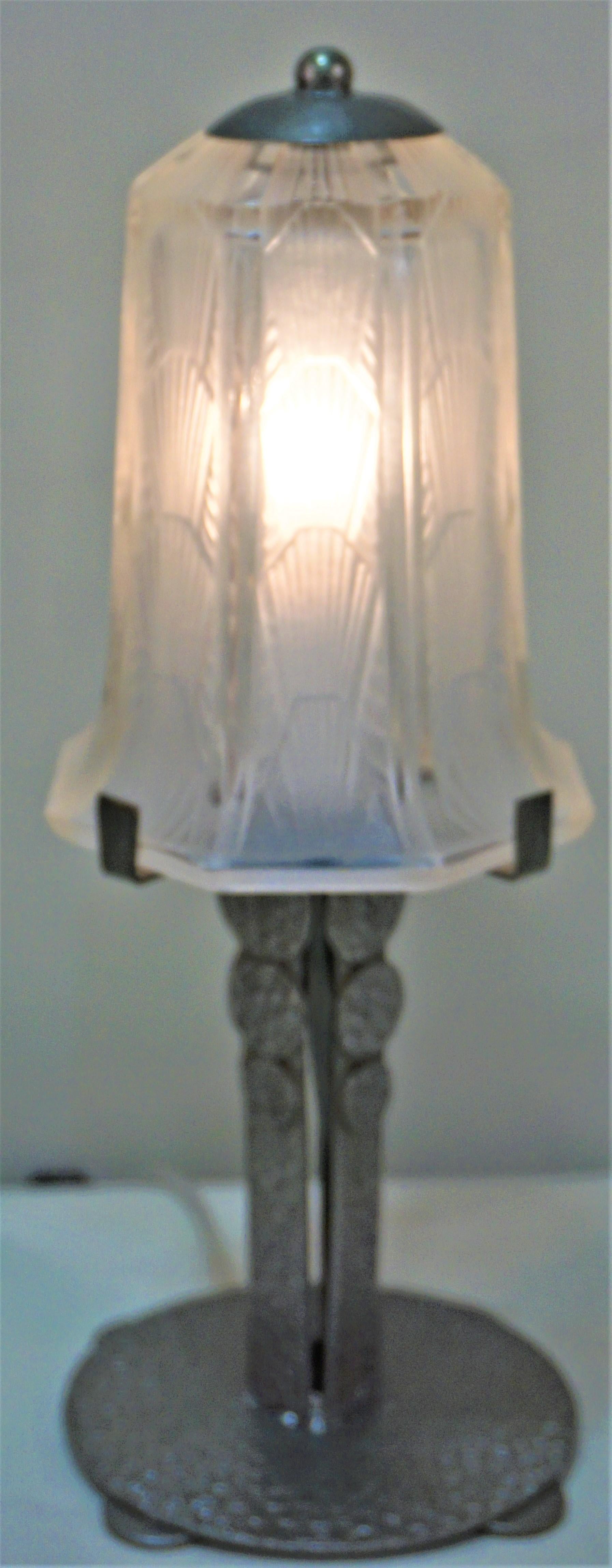 Hettier & Vincent Art Deco Table Lamp In Good Condition In Fairfax, VA