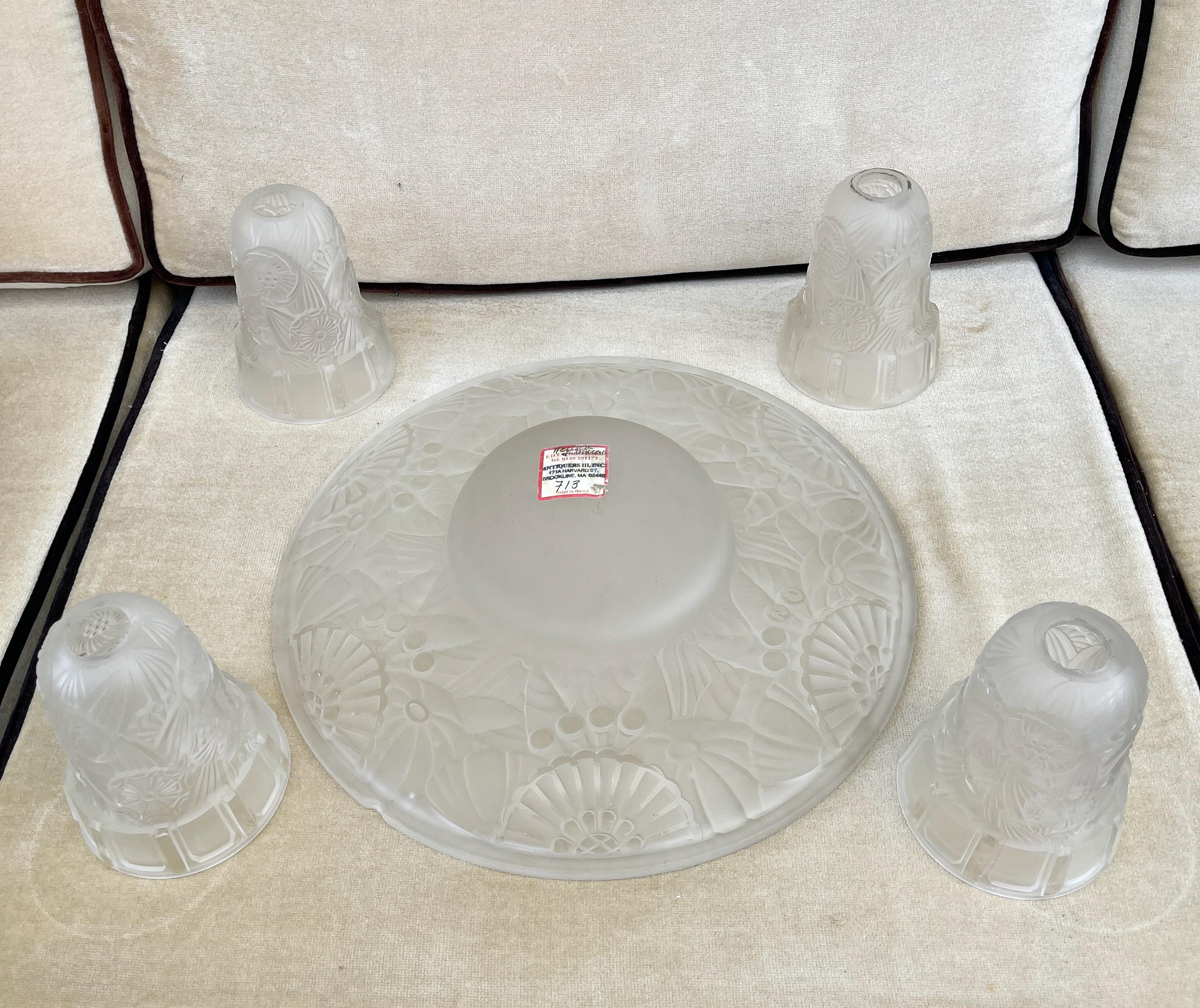 Hettier & Vincent Französischer Art Deco Kronleuchter im Angebot 6