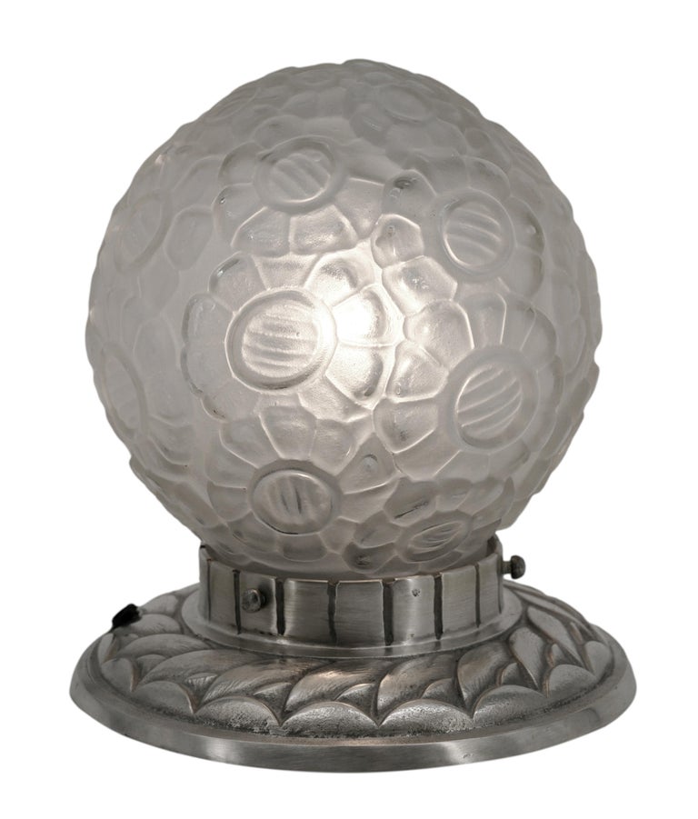 HettierVincent Pair of French Art Deco Table / Bedside Lamps, 1925 For