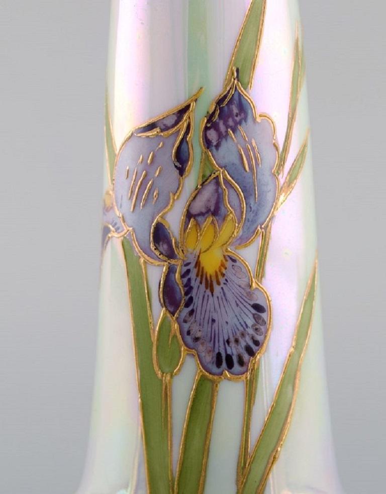 Early 20th Century Heubach, Germany, Two Antique Art Nouveau Vases in Porcelain For Sale
