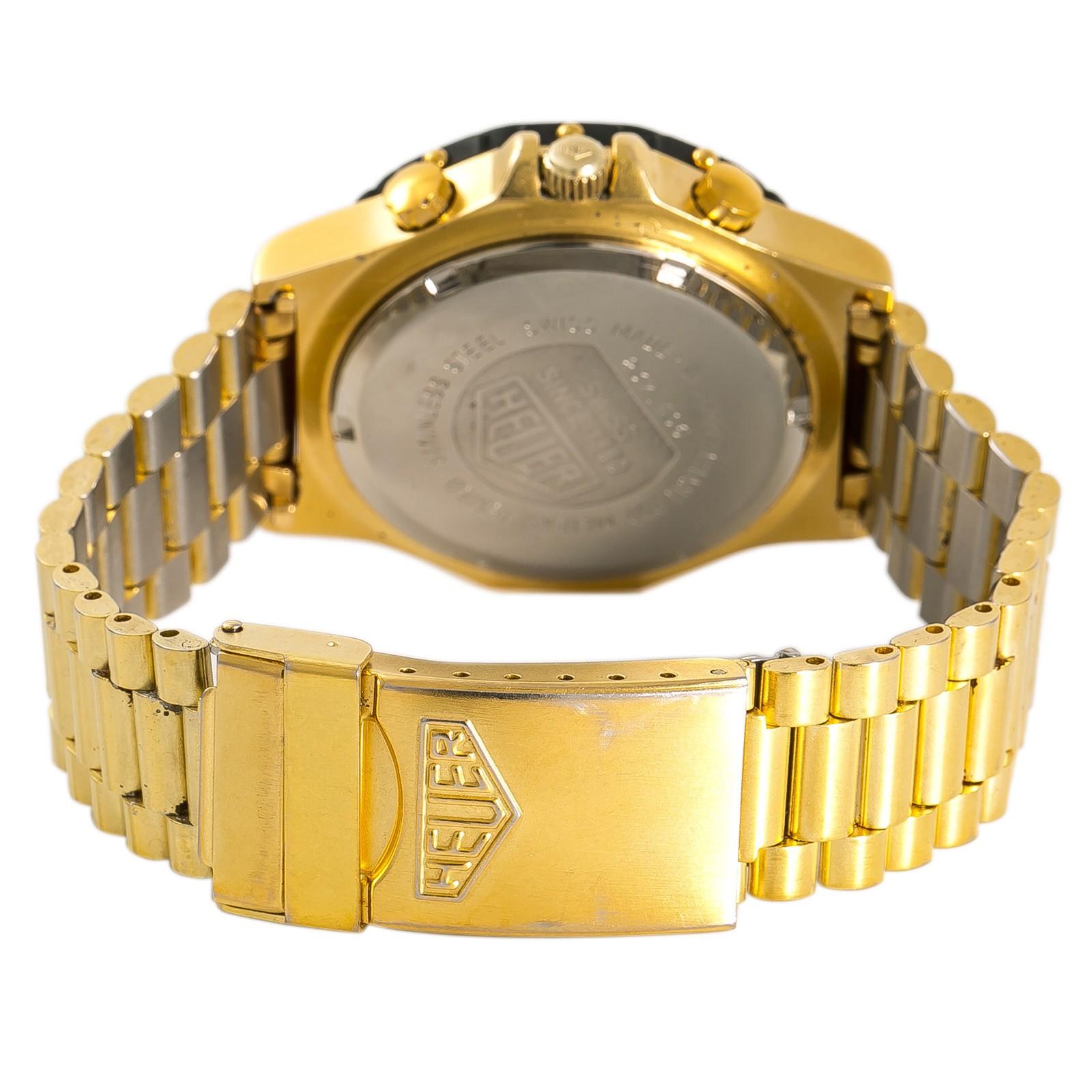 Heuer Classic Reference #:3000. Heuer 3000 Mens Vintage Quartz Watch Chronograph Gold Plated 37mm. Verified and Certified by WatchFacts. 1 year warranty offered by WatchFacts.

