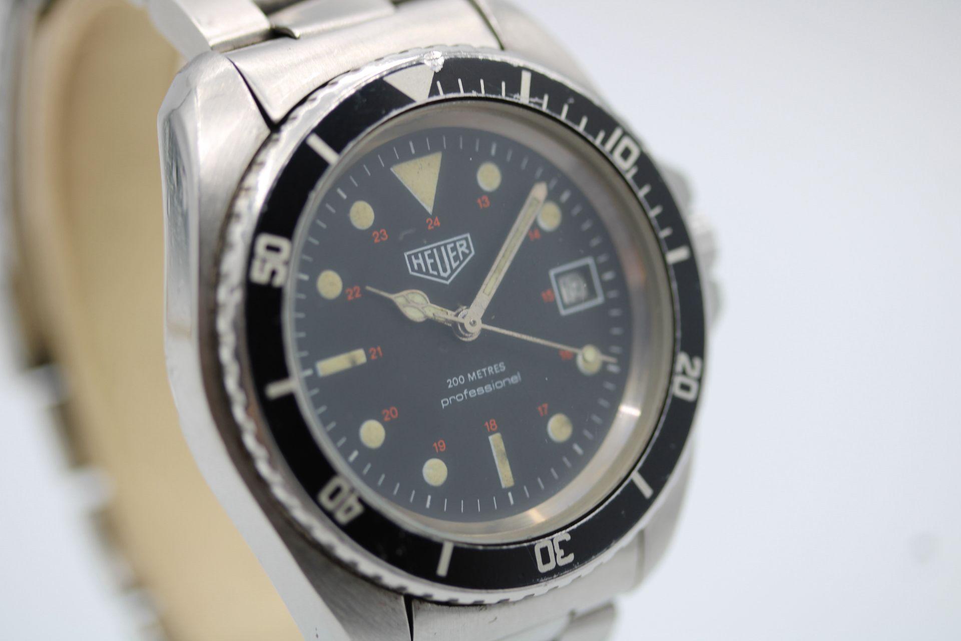 De los hombres Heuer 844 Mark 1 - Buzo Vintage 1979  Caso G. Monnin en venta