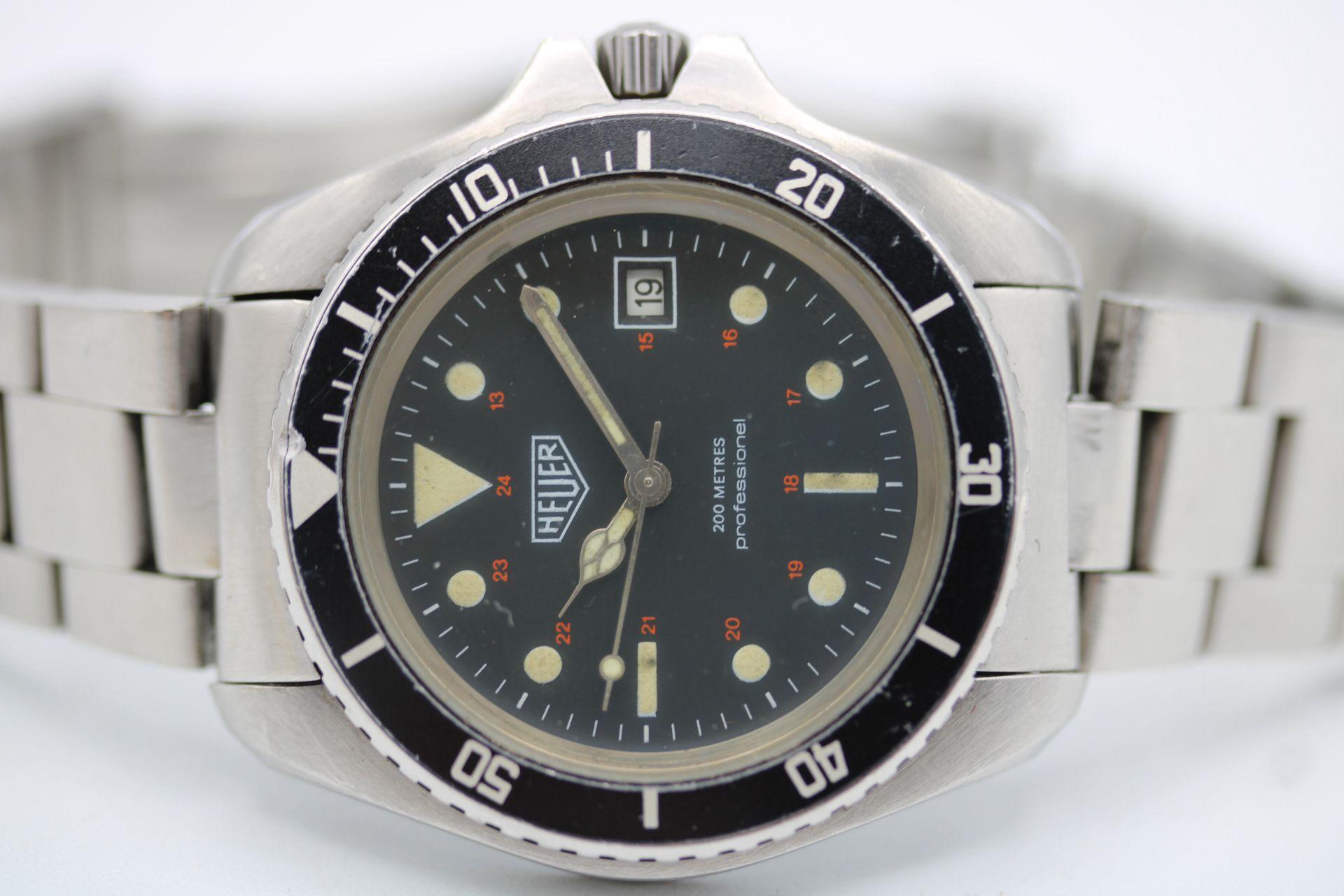 Heuer 844 Mark 1 - Buzo Vintage 1979  Caso G. Monnin en venta 4