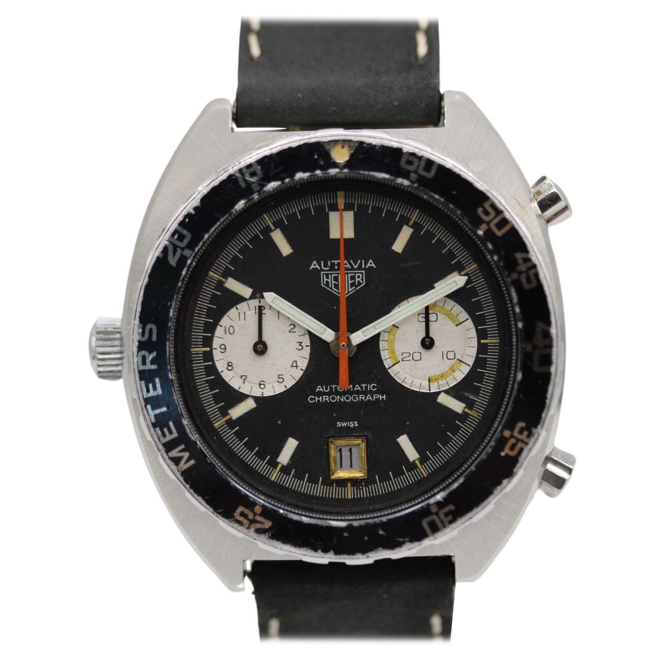 Heuer Autavia 11630P – Automatic Chronograph – 39mm – 1972 For Sale