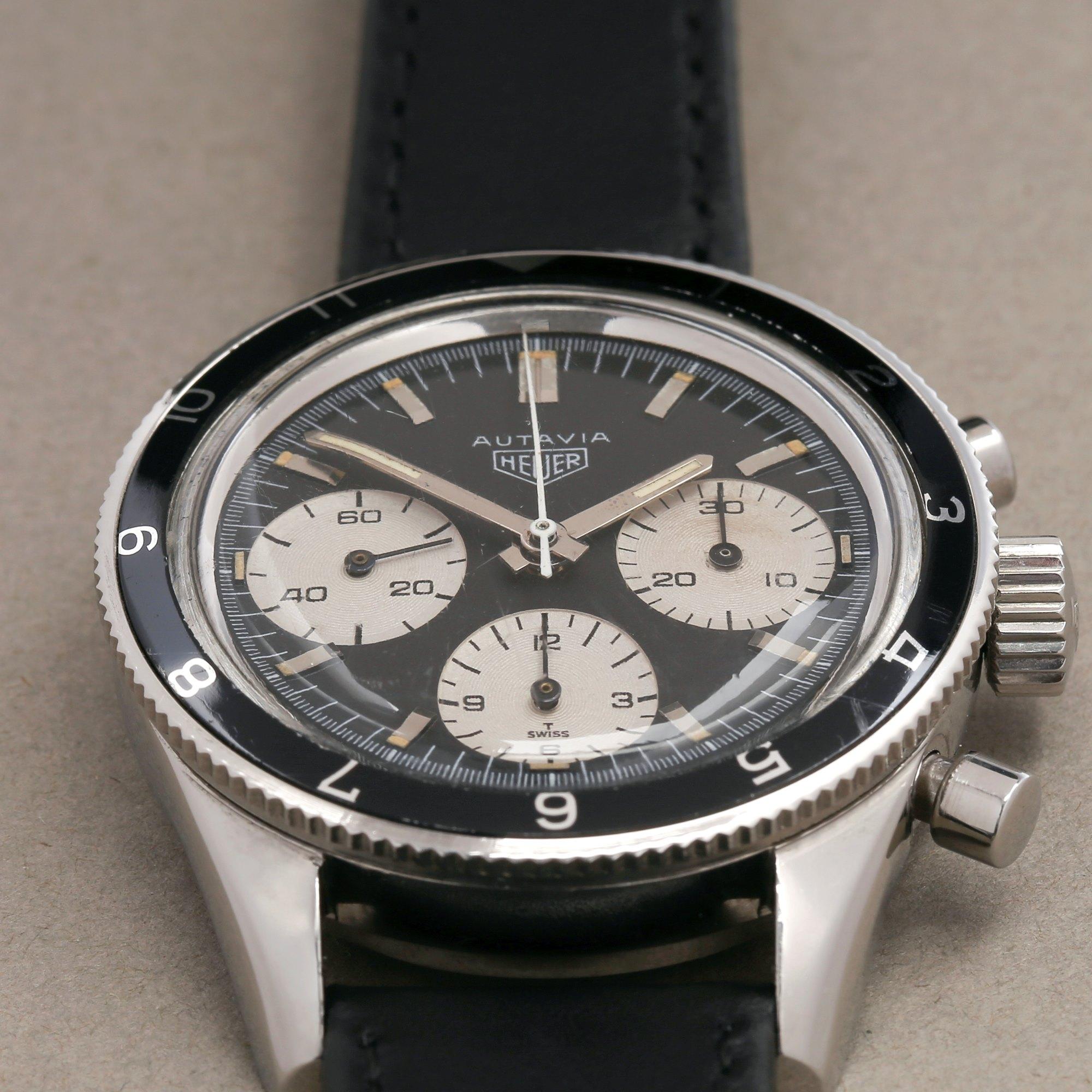 Heuer Autavia 2446 Men's Stainless Steel Mark 3 'Jochen Rindt' Watch In Good Condition In Bishops Stortford, Hertfordshire