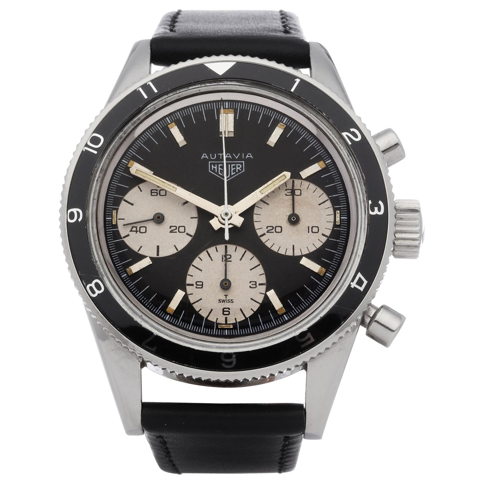 Heuer Autavia 2446 Men's Stainless Steel Mark 3 'Jochen Rindt' Watch