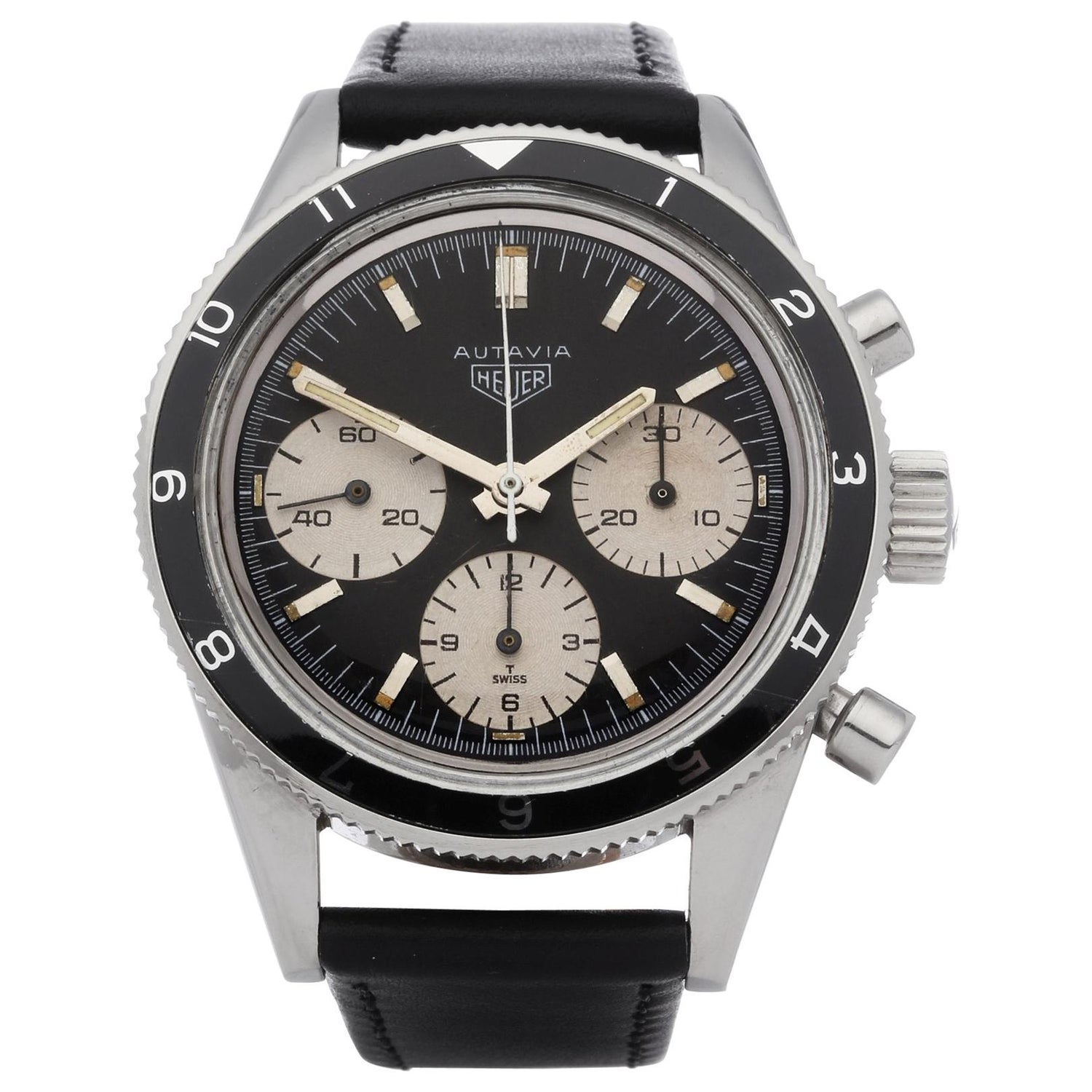 Heuer Autavia 2446 Men's Stainless Steel Mark 3 'Jochen Rindt' Watch at  1stDibs | heuer 2446