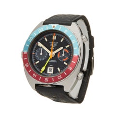 Heuer Autavia GMT Stainless Steel 11630 Wristwatch