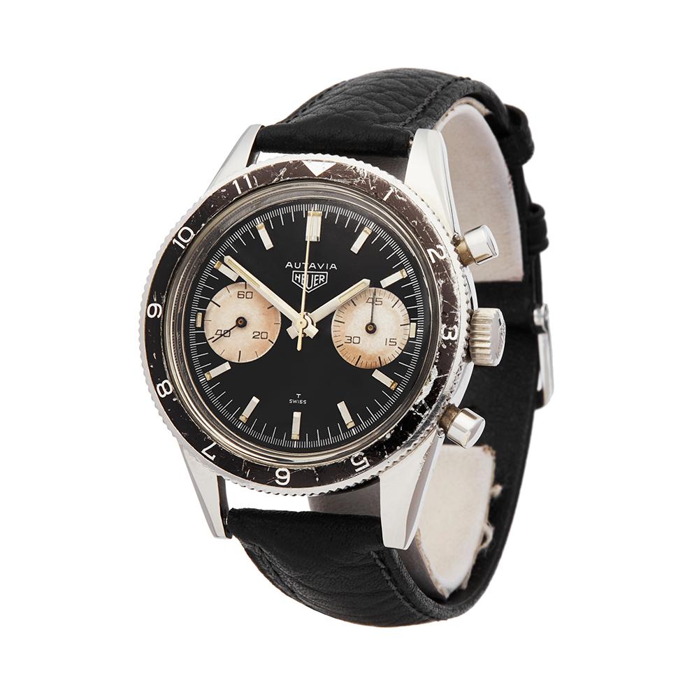 Reference: COM1574
Manufacturer: Heuer
Model: Autavia
Model Reference: 3646
Age: Circa 1968
Gender: Men's
Box and Papers: Xupes Presentation Box
Dial: Black Baton
Glass: Sapphire Crystal
Movement: Mechanical Wind
Water Resistance: To Manufacturers