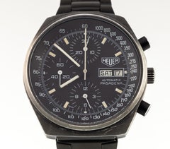 Heuer Automatic Pasadena Chronograph with Day/Date Function & Black Dial 750.501