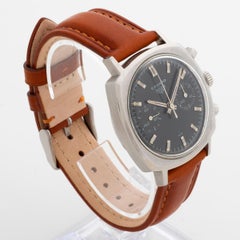 Heuer Camaro 7743N, 37mm Schwarzes Zifferblatt ohne Tachymeter, Valijoux 7730 Manual, um 1968