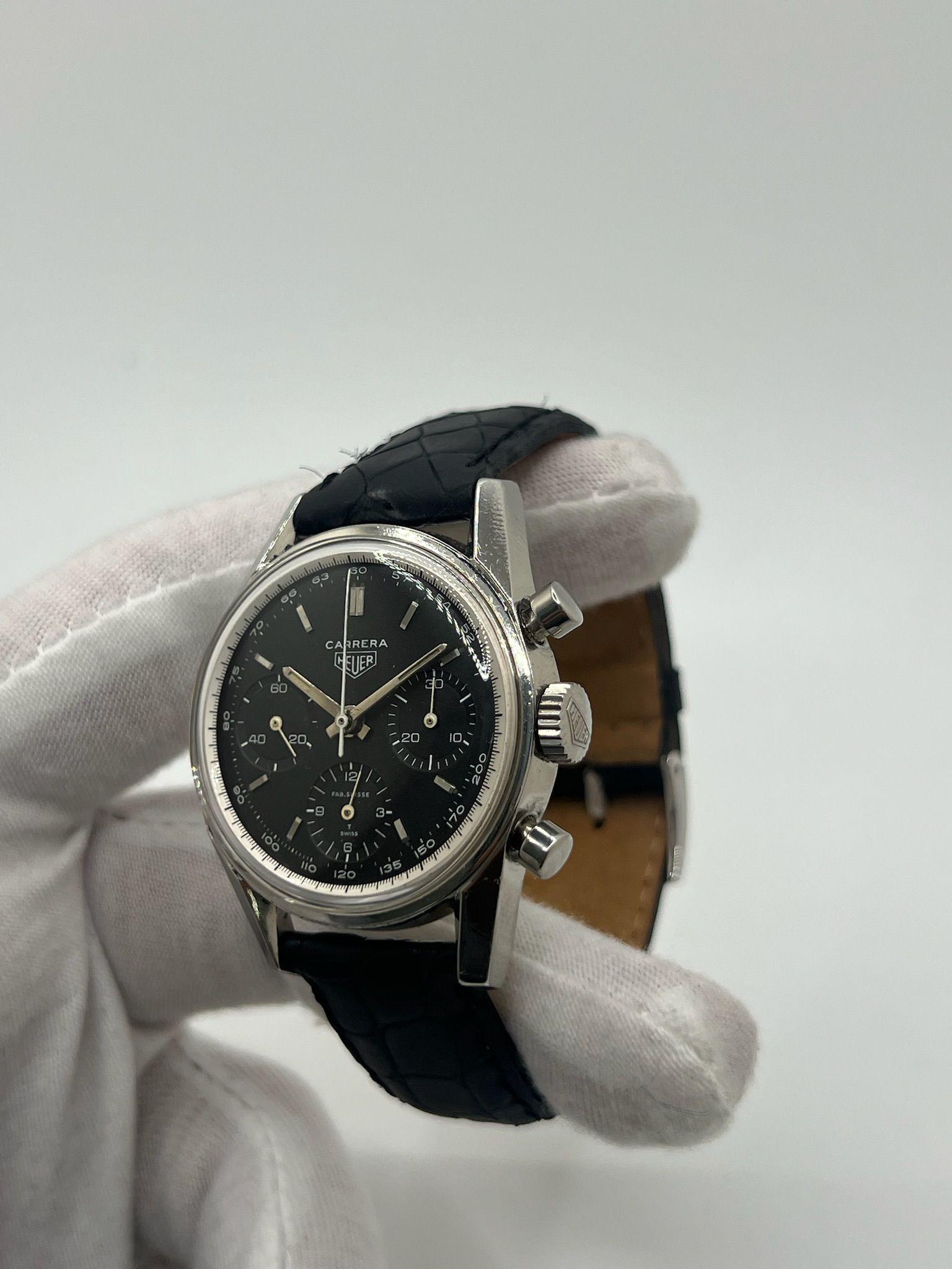 Heuer Carrera 2447 NT 1ère exécution en vente 2