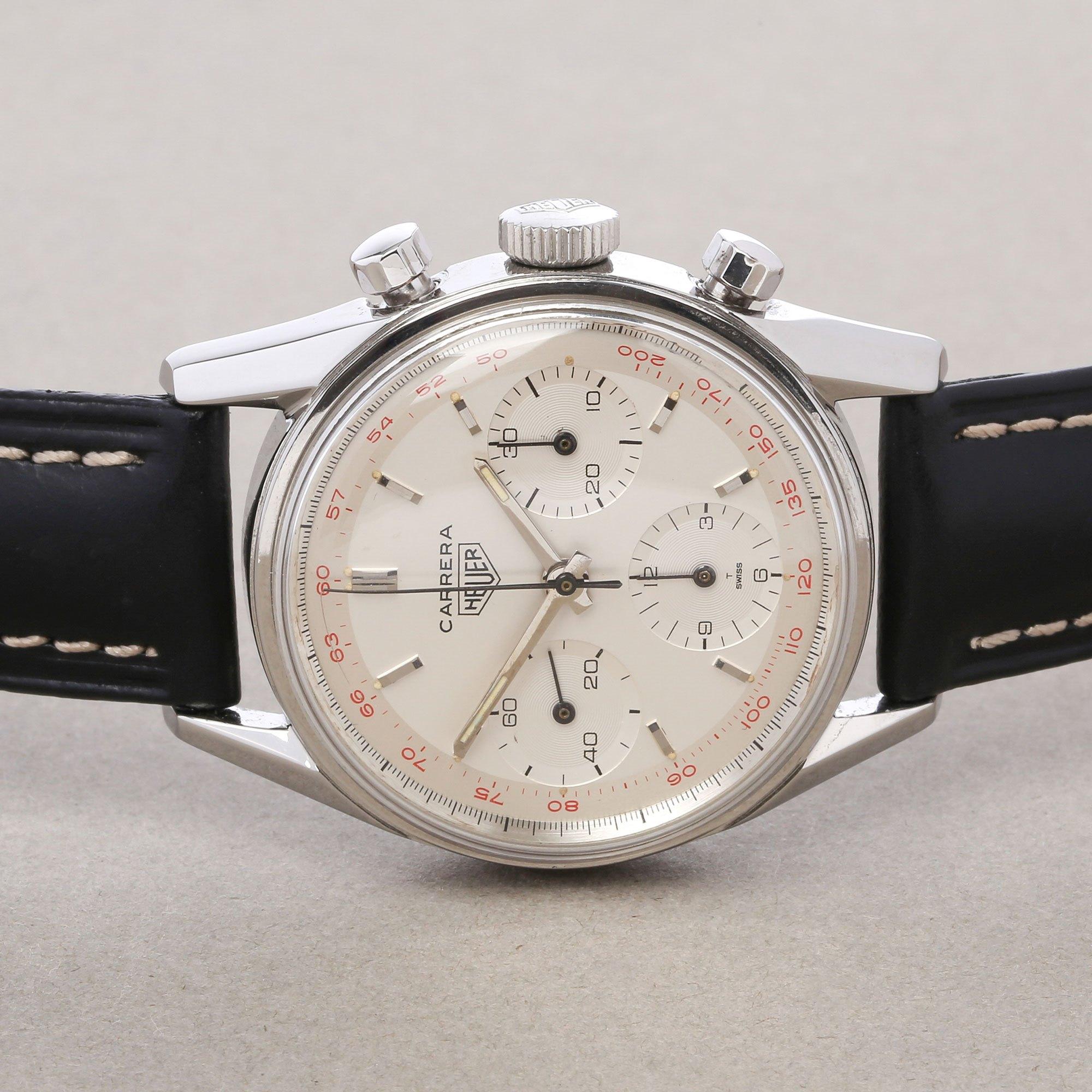 Heuer Carrera 2447T Men Stainless Steel Chronograph Watch 1