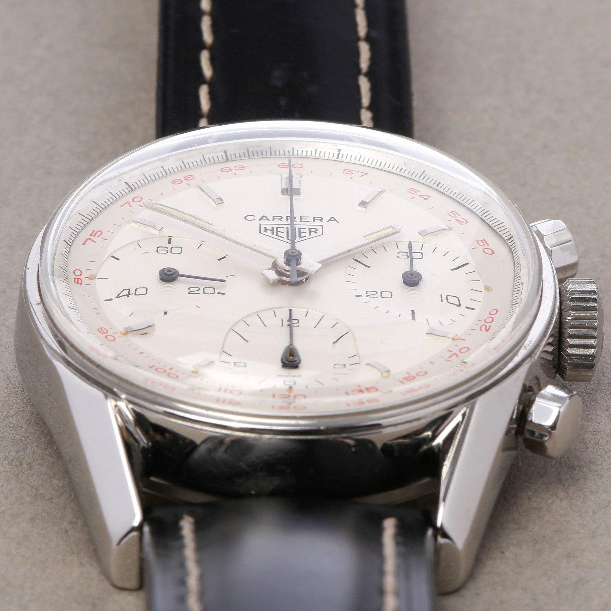 Heuer Carrera 2447T Men Stainless Steel Chronograph Watch 2