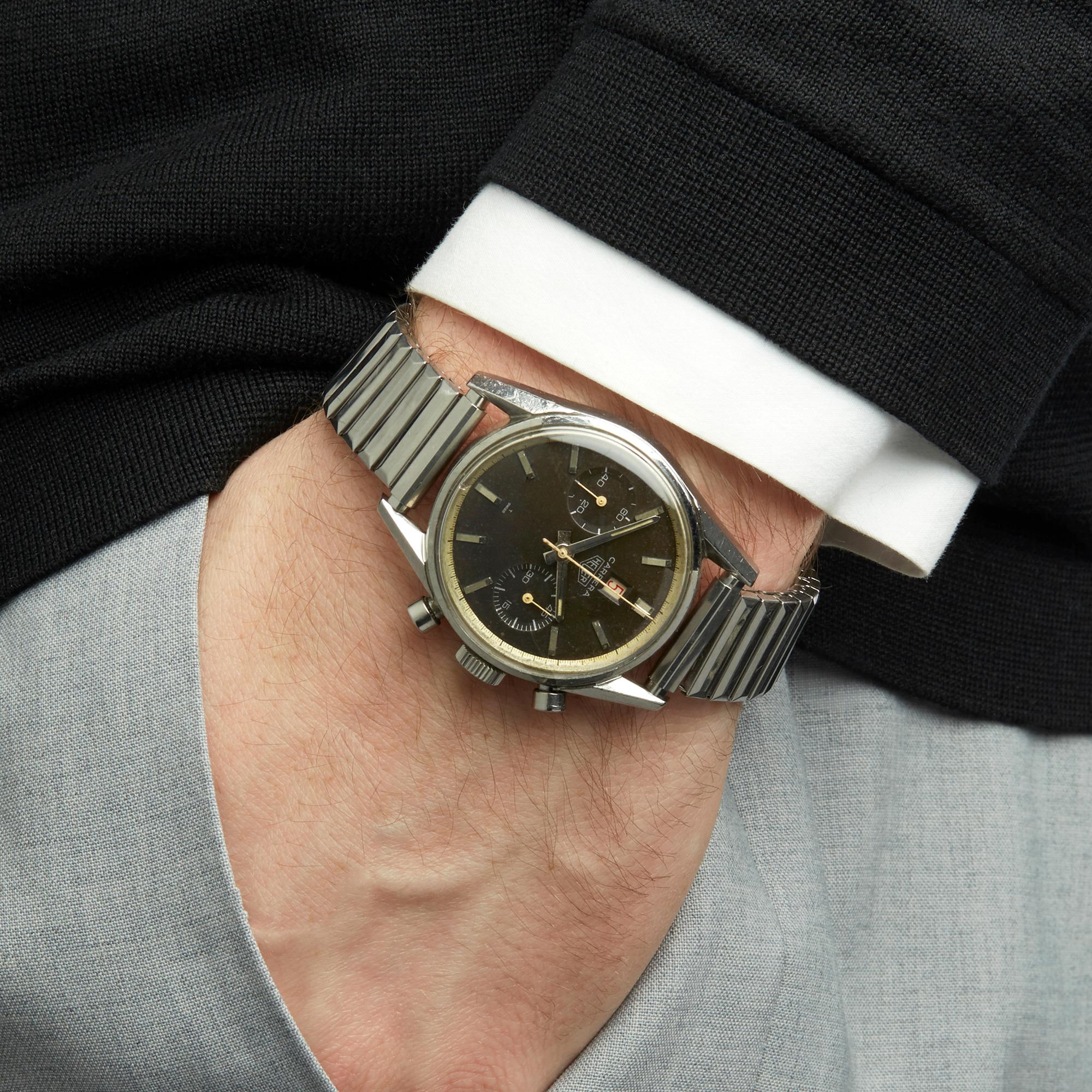 Heuer Carrera Stainless Steel 3147 N Wristwatch 6