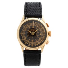 Heuer Chronograph Wristwatch 2403 Telemetre / Tachymetre. Cal .13 Mvmt, c 1935.