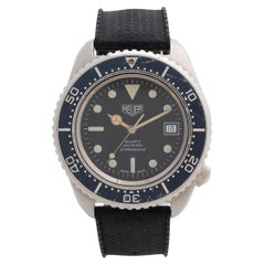 Heuer Diver reference 980.023 (aka the Deep Dive or Spirotechnique). Year 1986.