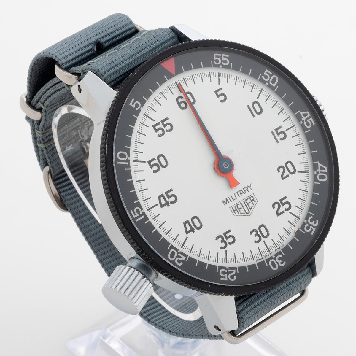 Heuer Military/ Game Master Wristwatch Ref 505.051. Cal 7710 Movement, 1960 For Sale 2
