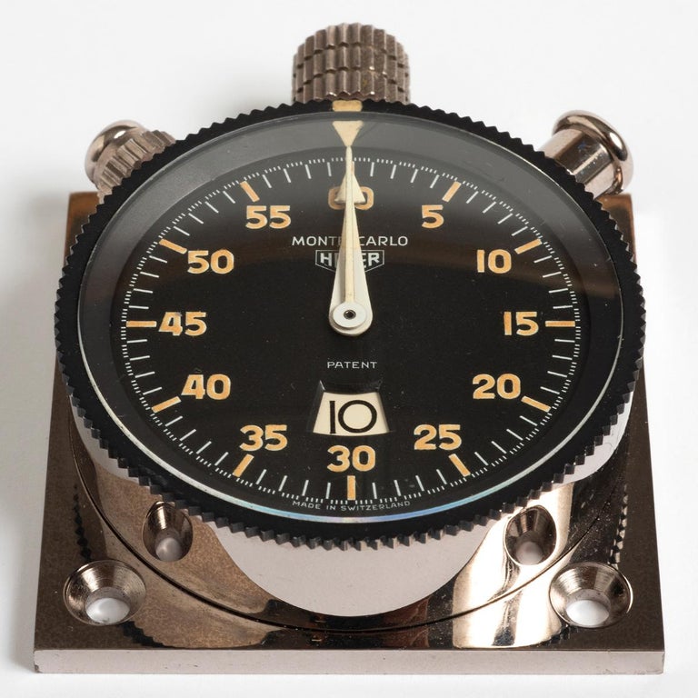 Heuer Monte Carlo Dashboard Stoppuhr Rallye (Aviation