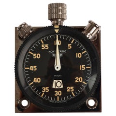 Heuer Monte Carlo Dashboard Stoppuhr / Rallye Timer. (Aviation) Jahr ca. 1965...