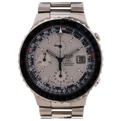 Heuer Stainless Steel Pilot Chronograph Quartz Wristwatch, circa 1980s