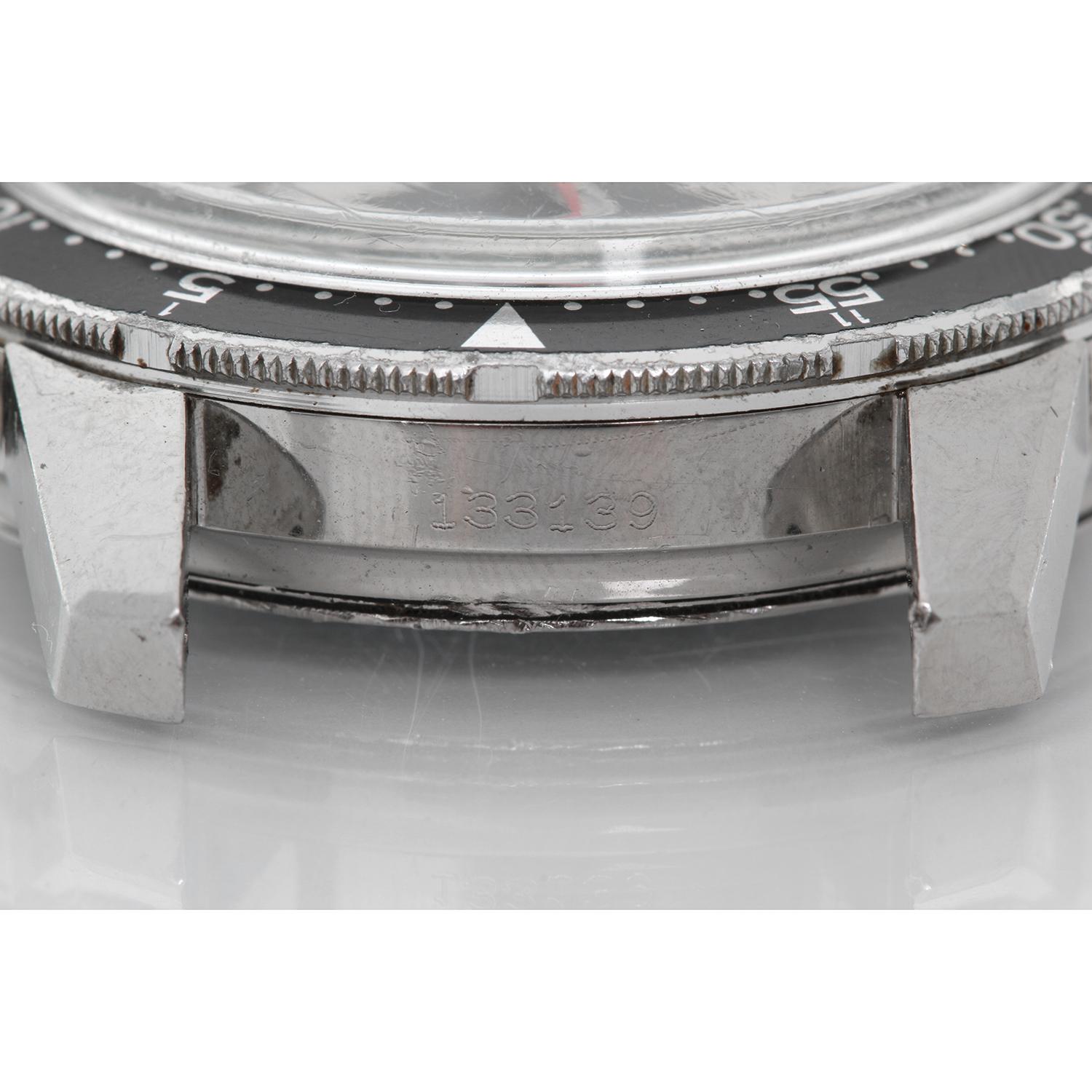 Men's Heuer Stainless steel Vintage Autavia Chronograph Manual Wristwatch Ref CAL 7733