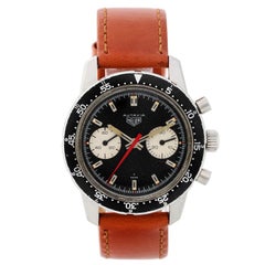 Reloj de pulsera manual cronógrafo Vintage Autavia de acero inoxidable Heuer Ref CAL 7733