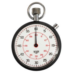 Heuer Stopwatch, 1/10 Seconds, Manually Wound, 58mm Can, 1970's.....