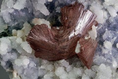 Heulandite su matrice di calcedonio Sawda, Maharashtra, India