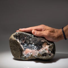 Heulandite on Chalcedony with Stilbite from Sawda, Maharashtra, India