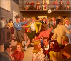 « High School Dance » WPA - Réalisme social de la scène américaine moderne du milieu du 20e siècle
