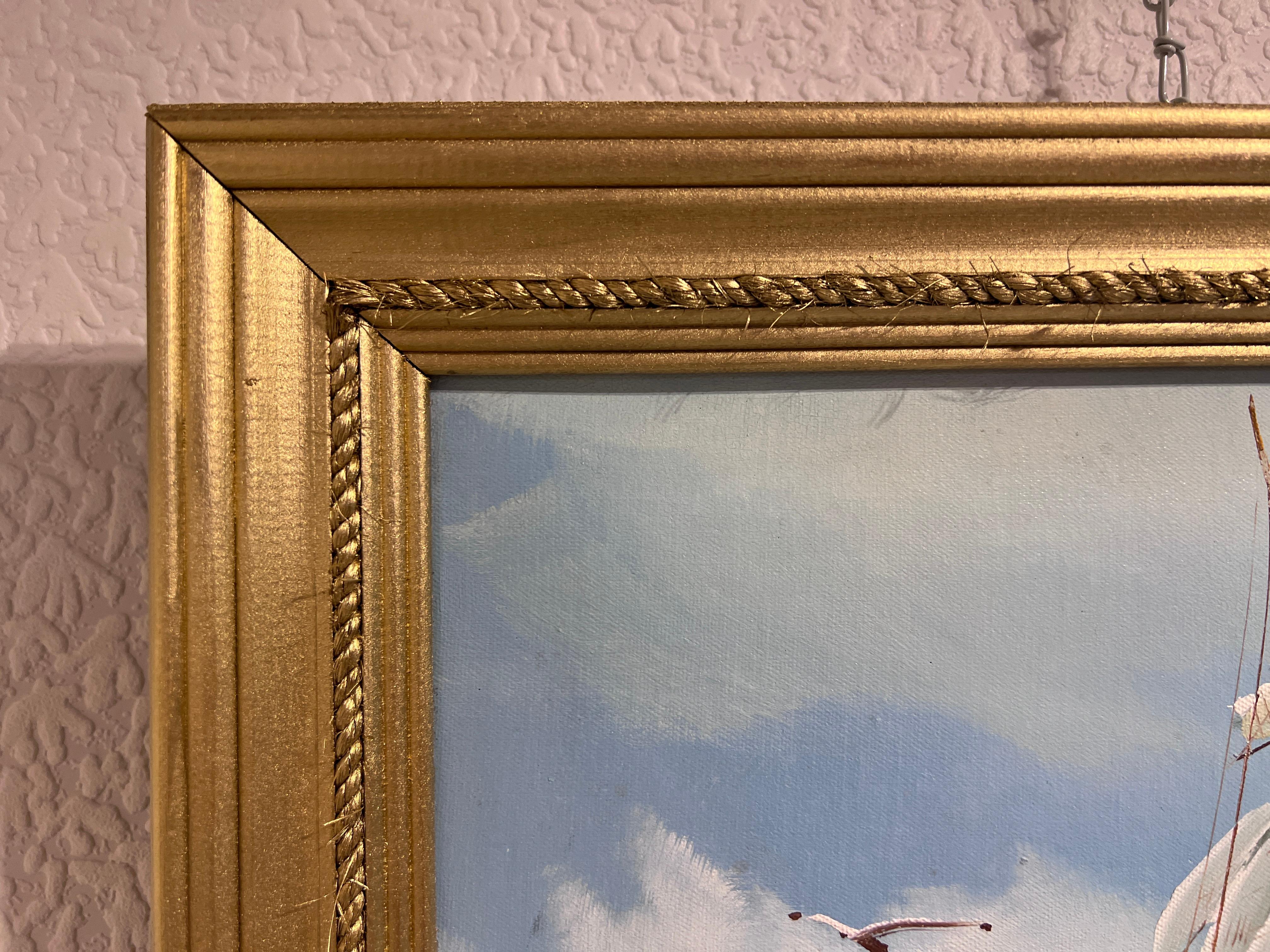 Artista quotato Hewett JACKSON 1914-2007, paesaggio marino Pittura ad olio originale su tela 4