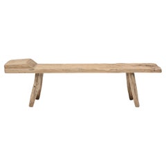 Hewn Beech Timber Bench