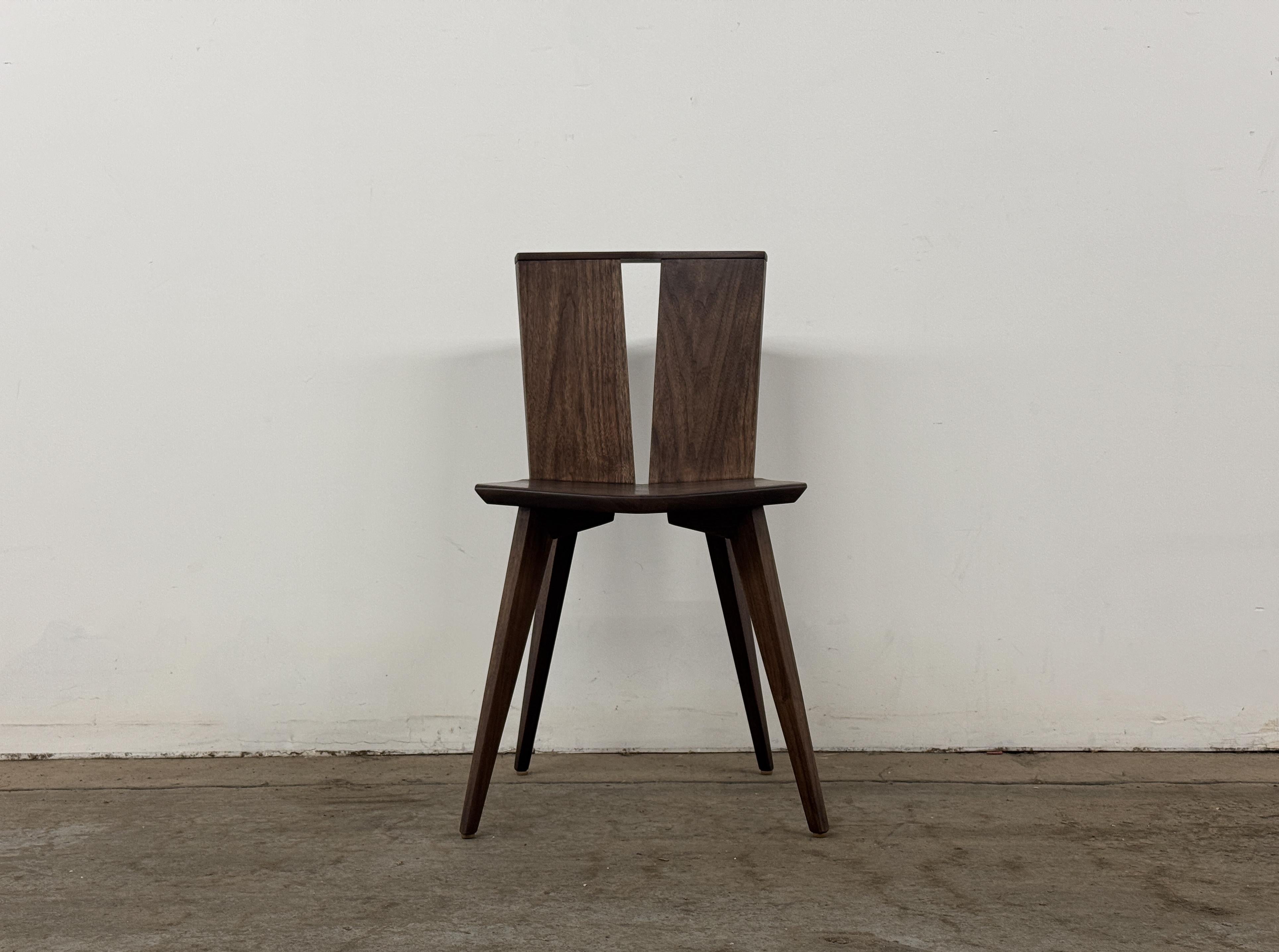 HEWN Modern Dining Chair, Sculptural Slab Side Chair, Accent Chair, Vanity Chair In New Condition For Sale In Portland, OR