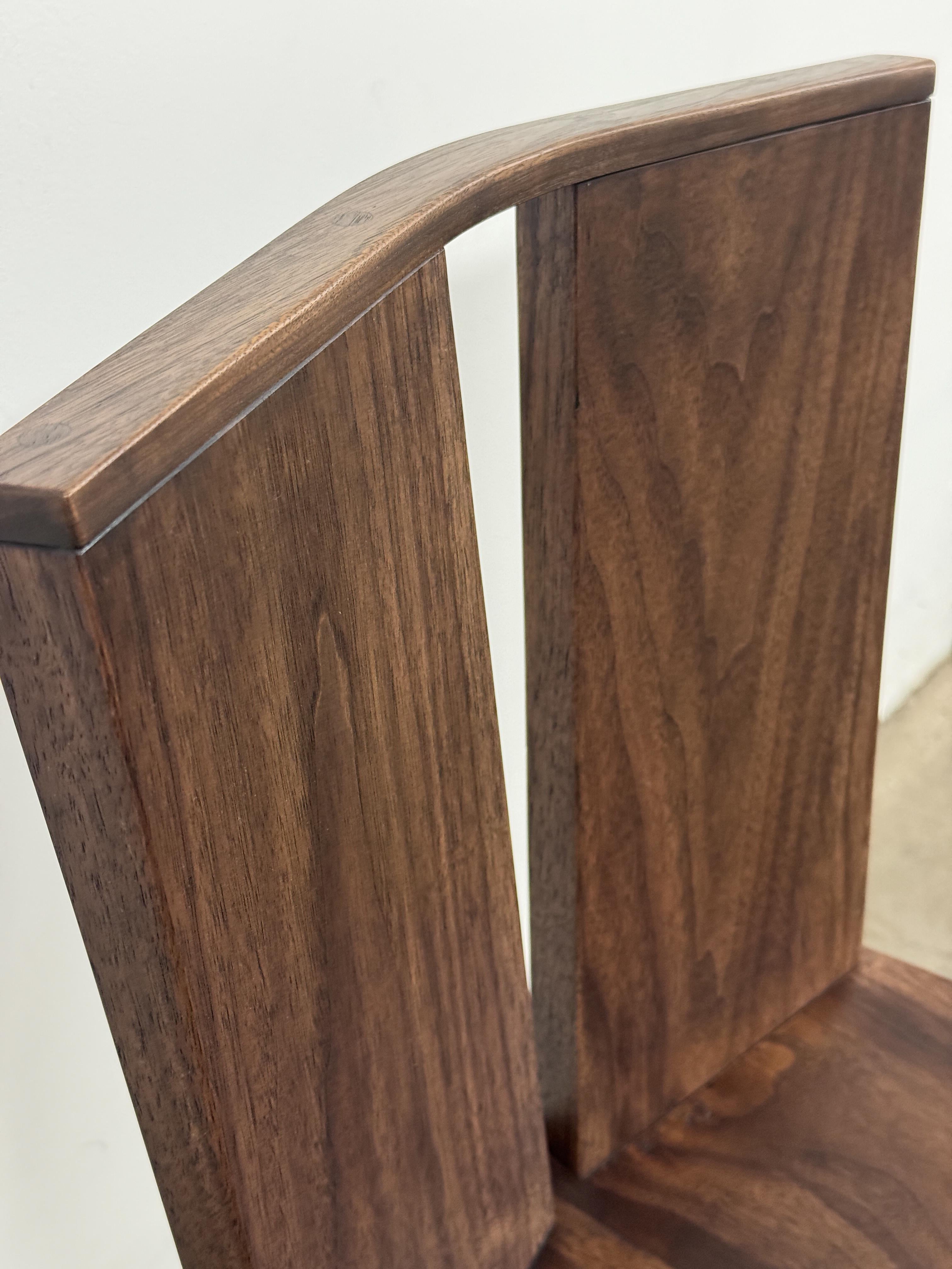 HEWN Modern Dining Chair, Sculptural Slab Side Chair, Accent Chair, Vanity Chair For Sale 1