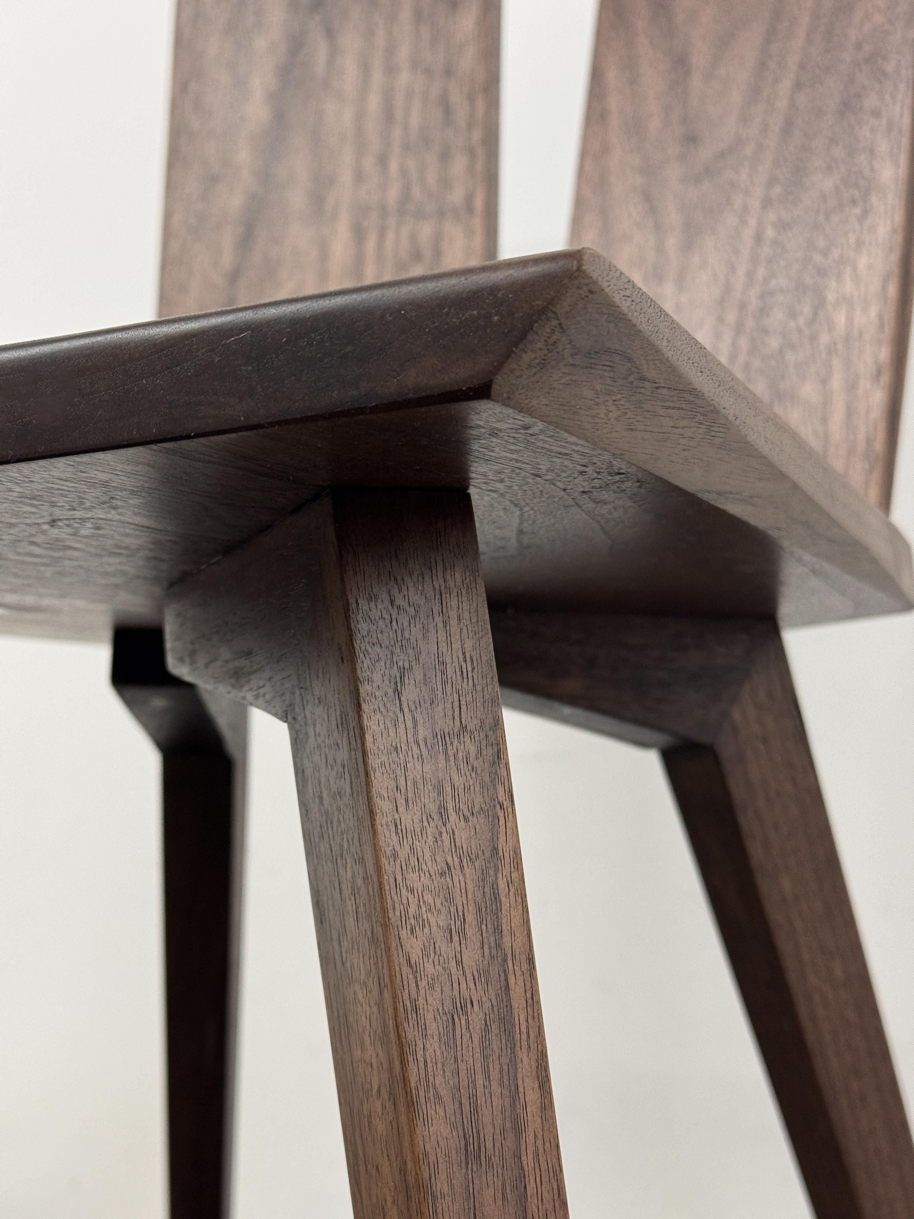 HEWN Modern Dining Chair, Sculptural Slab Side Chair, Accent Chair, Vanity Chair For Sale 3