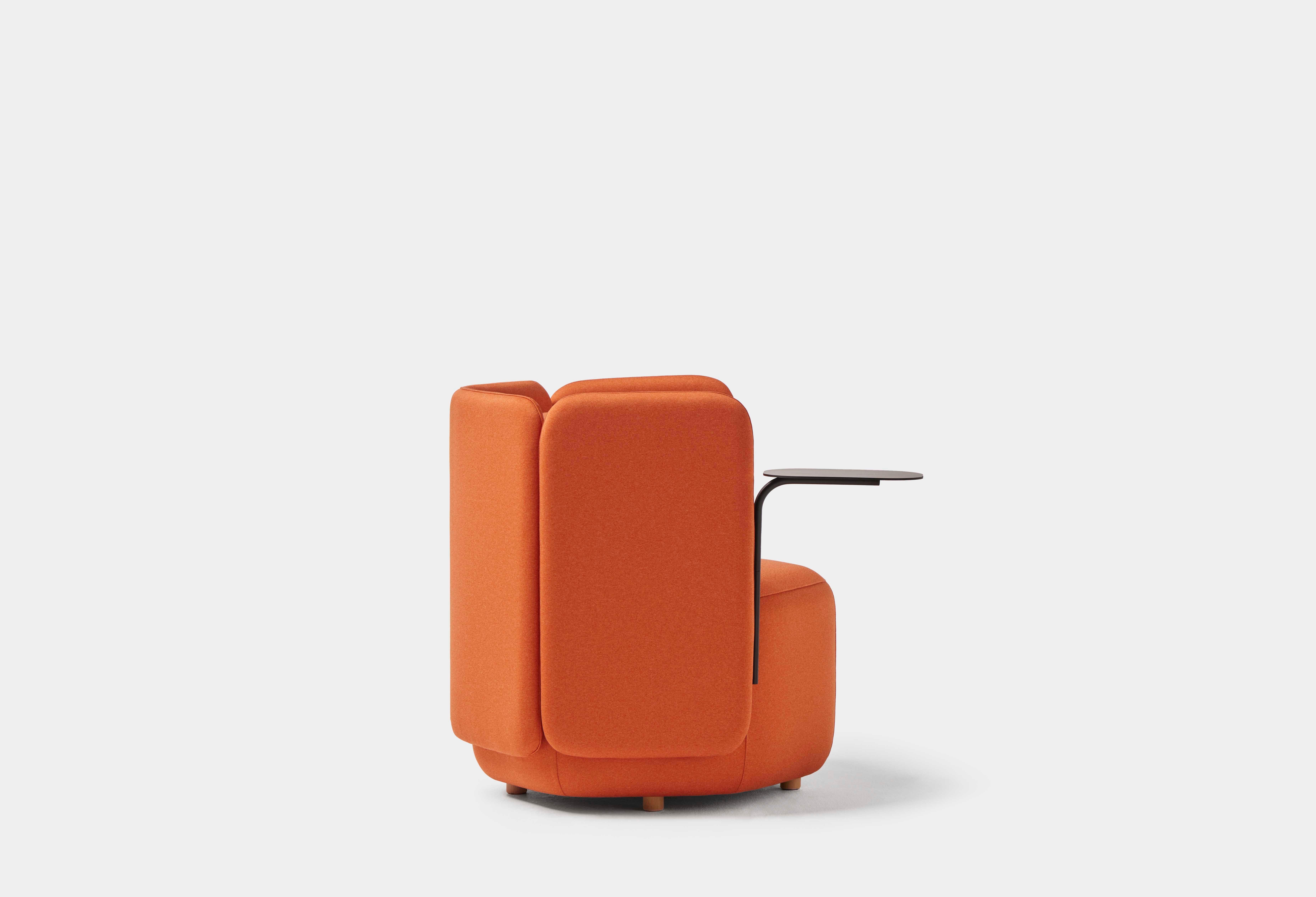 Post-Modern Hex Armchair Low Panels with Side Table by Pepe Albargues