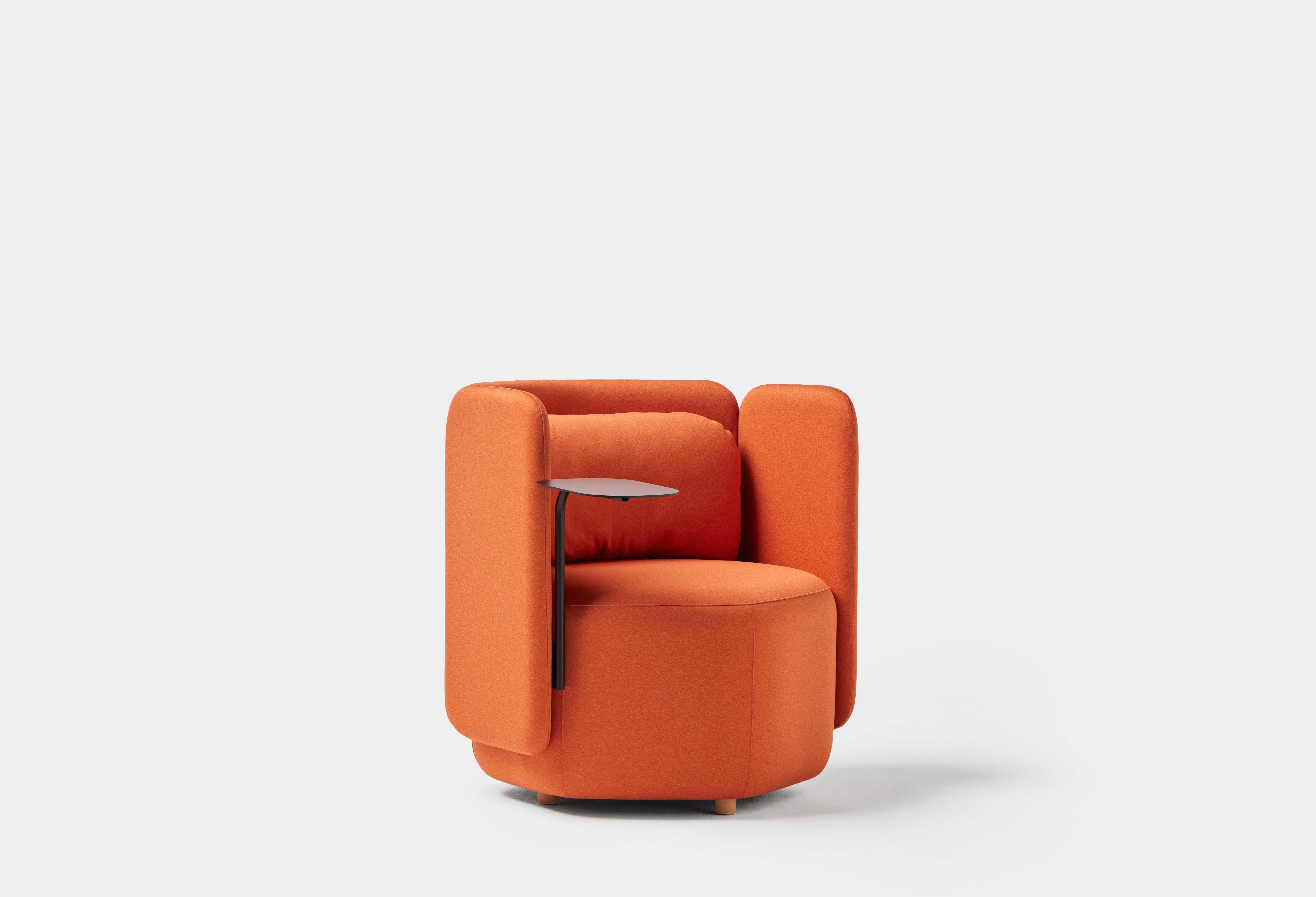 Spanish Hex Armchair Low Panels with Side Table by Pepe Albargues